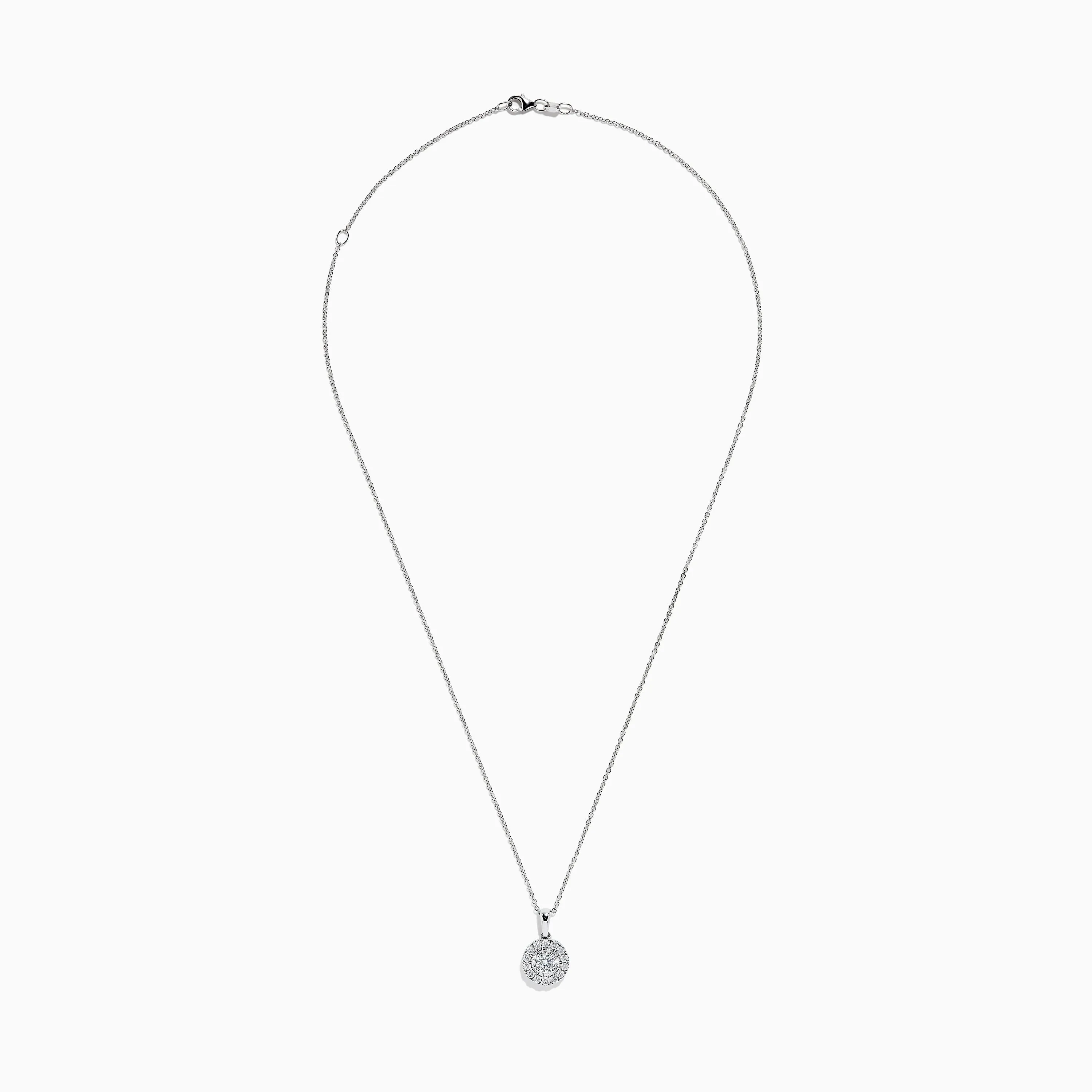 Pave Classica 14K White Gold Diamond Pendant sold by Effy product image thumbnail 2