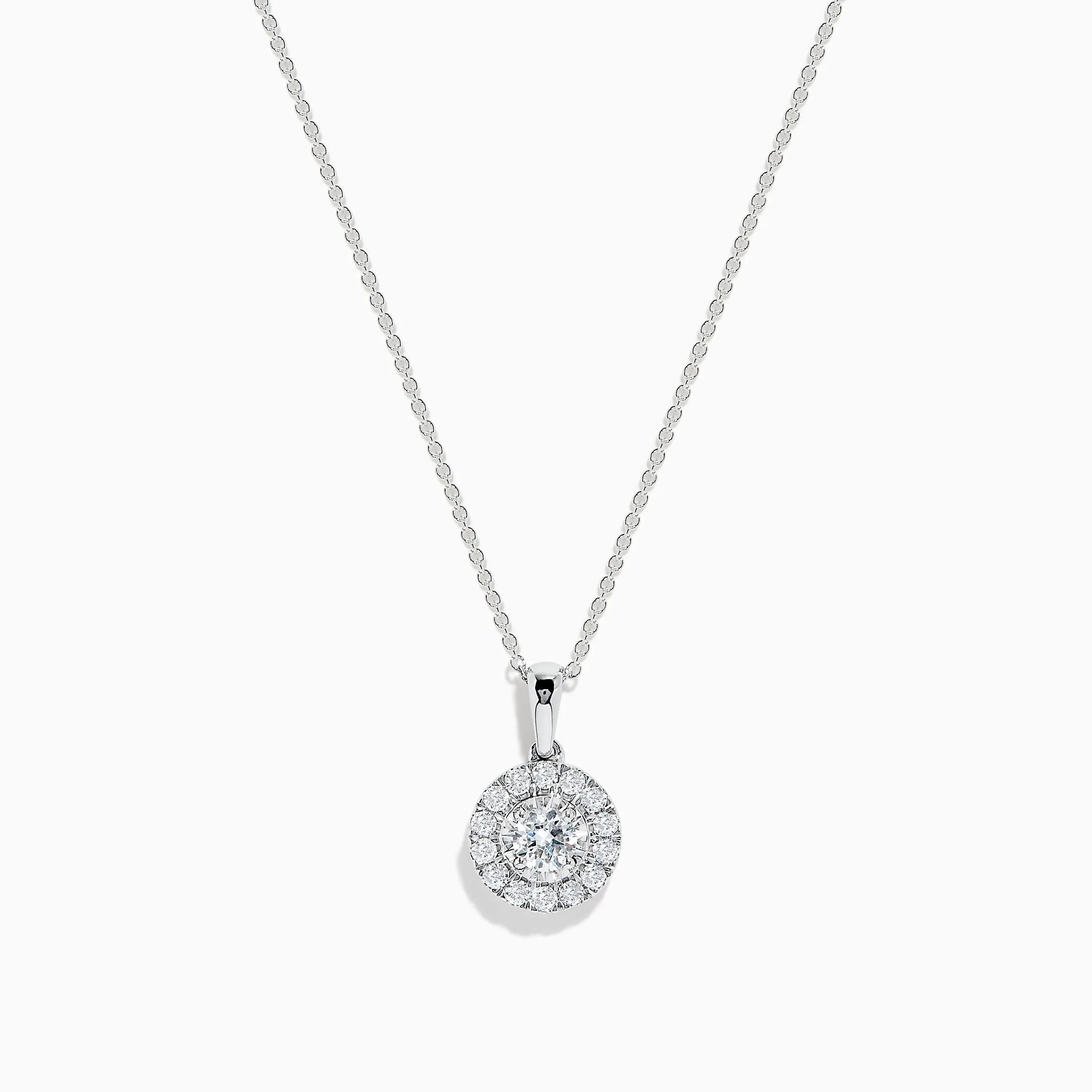 Pave Classica 14K White Gold Diamond Pendant sold by Effy