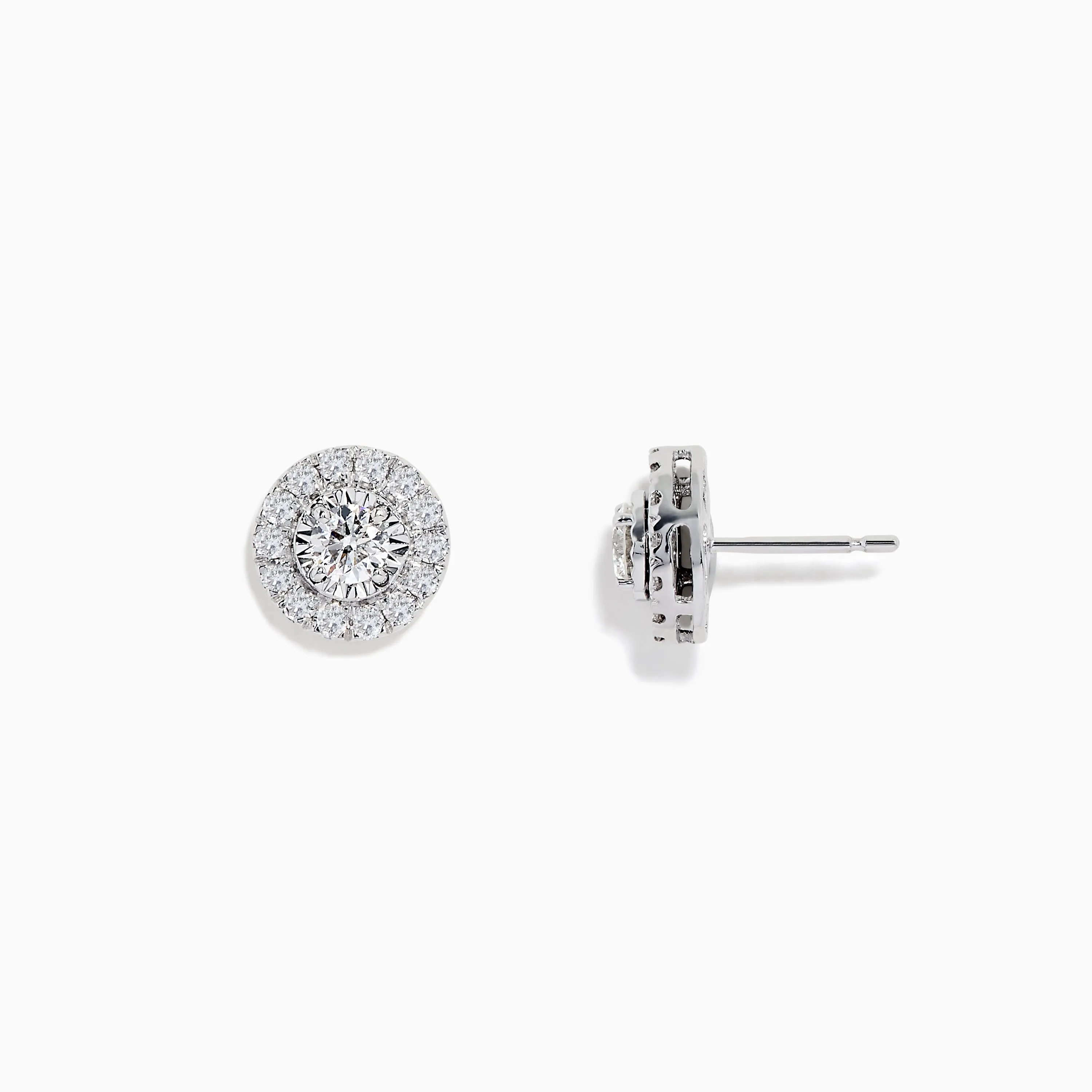 Pave Classica 14K White Gold Diamond Stud Earrings sold by Effy product image thumbnail 2