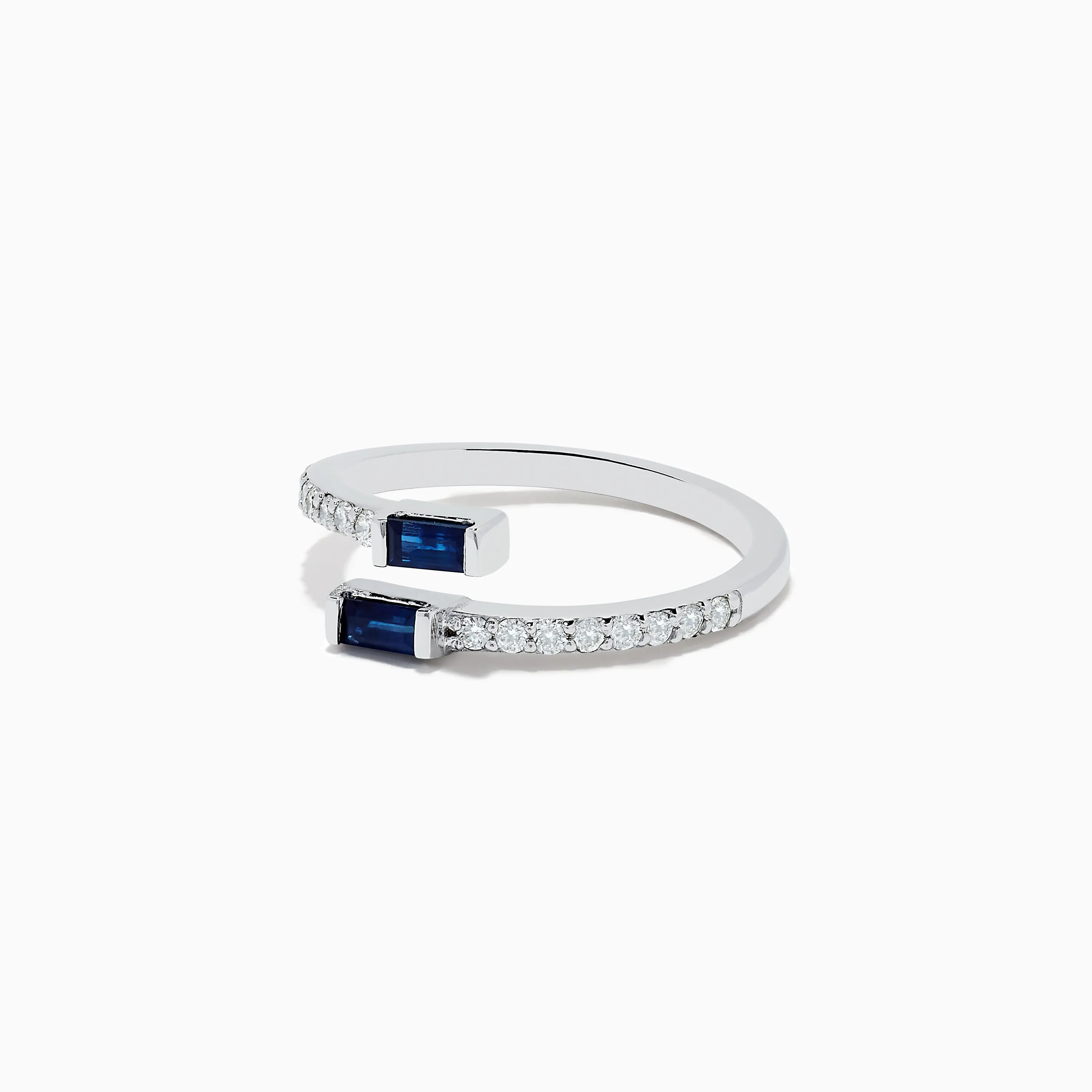Royale Bleu 14K White Gold Sapphire and Diamond Ring sold by Effy product image thumbnail 2