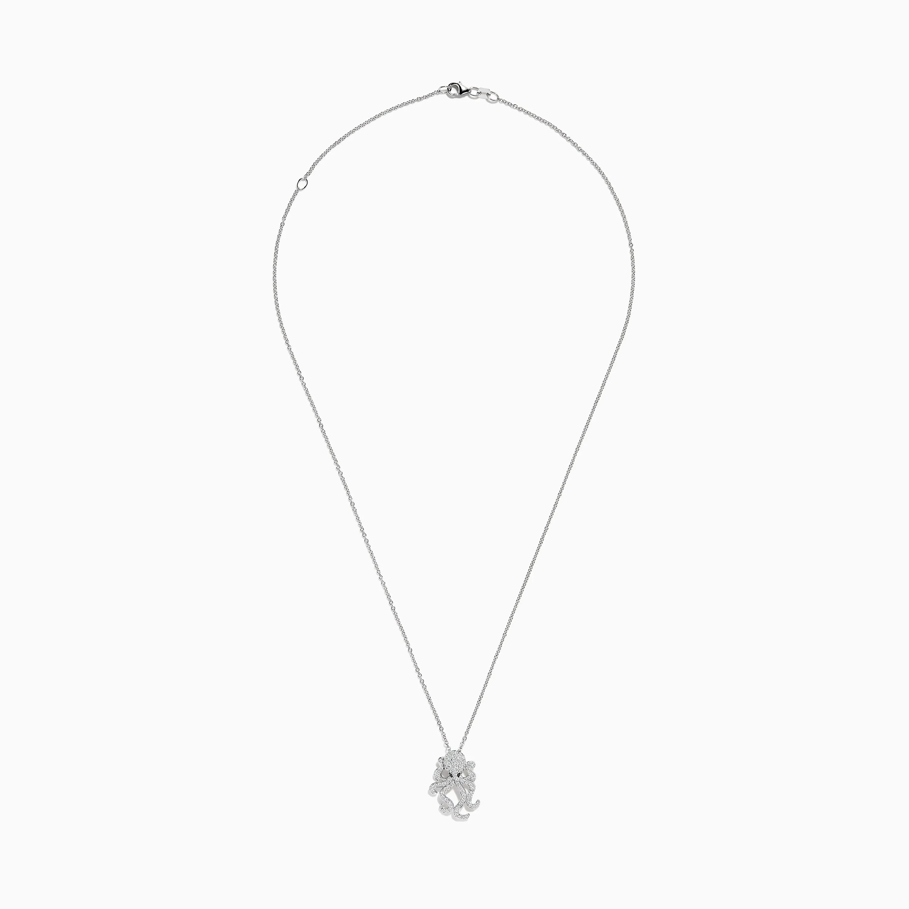 Seaside 14K White Gold Diamond Octopus Pendant sold by Effy product image thumbnail 2