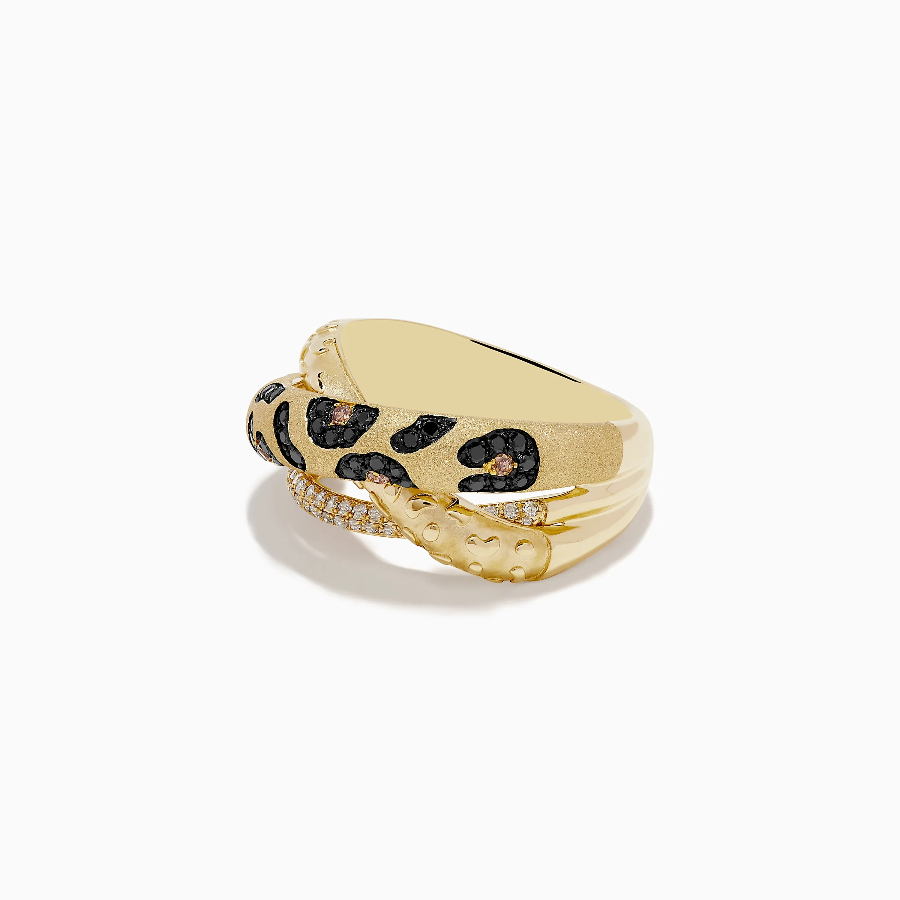 Signature 14K Yellow Gold Diamond Spot Crossover Ring sold by Effy product image thumbnail 2