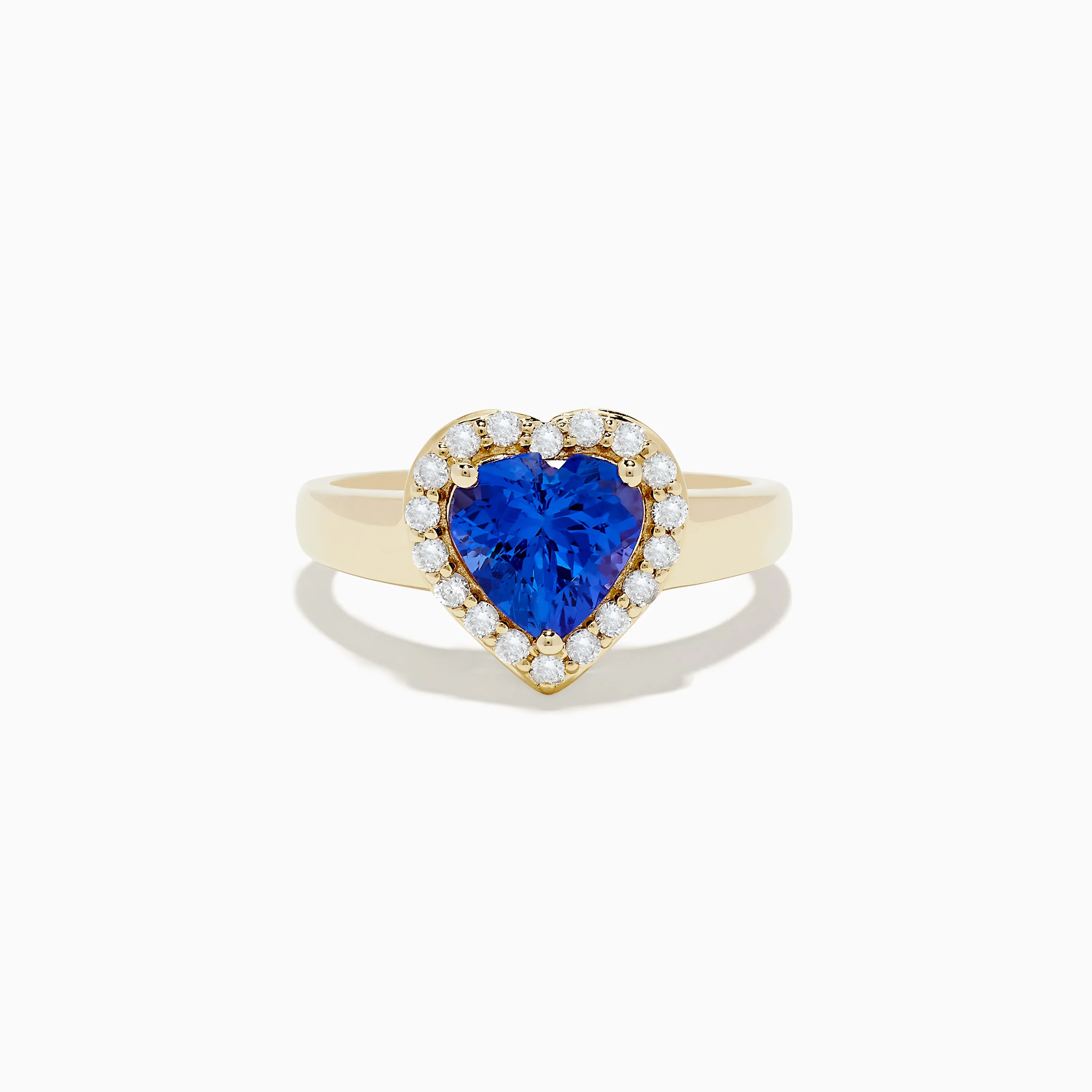 Nahla Siri 14K Yellow Gold Tanzanite and Diamond Heart Ring sold by Effy