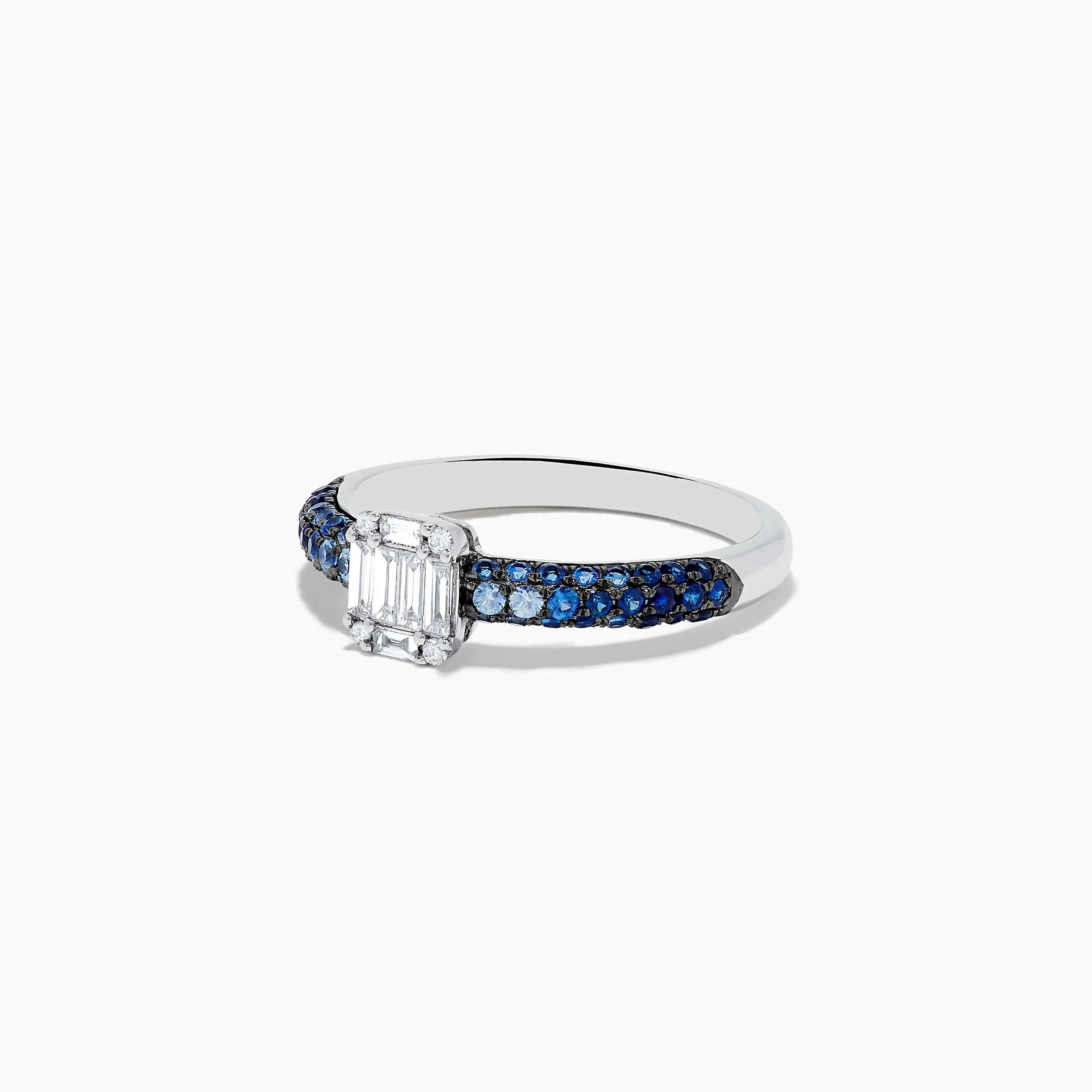 Royale Bleu 14K White Gold Sapphire and Diamond Ring sold by Effy product image thumbnail 2