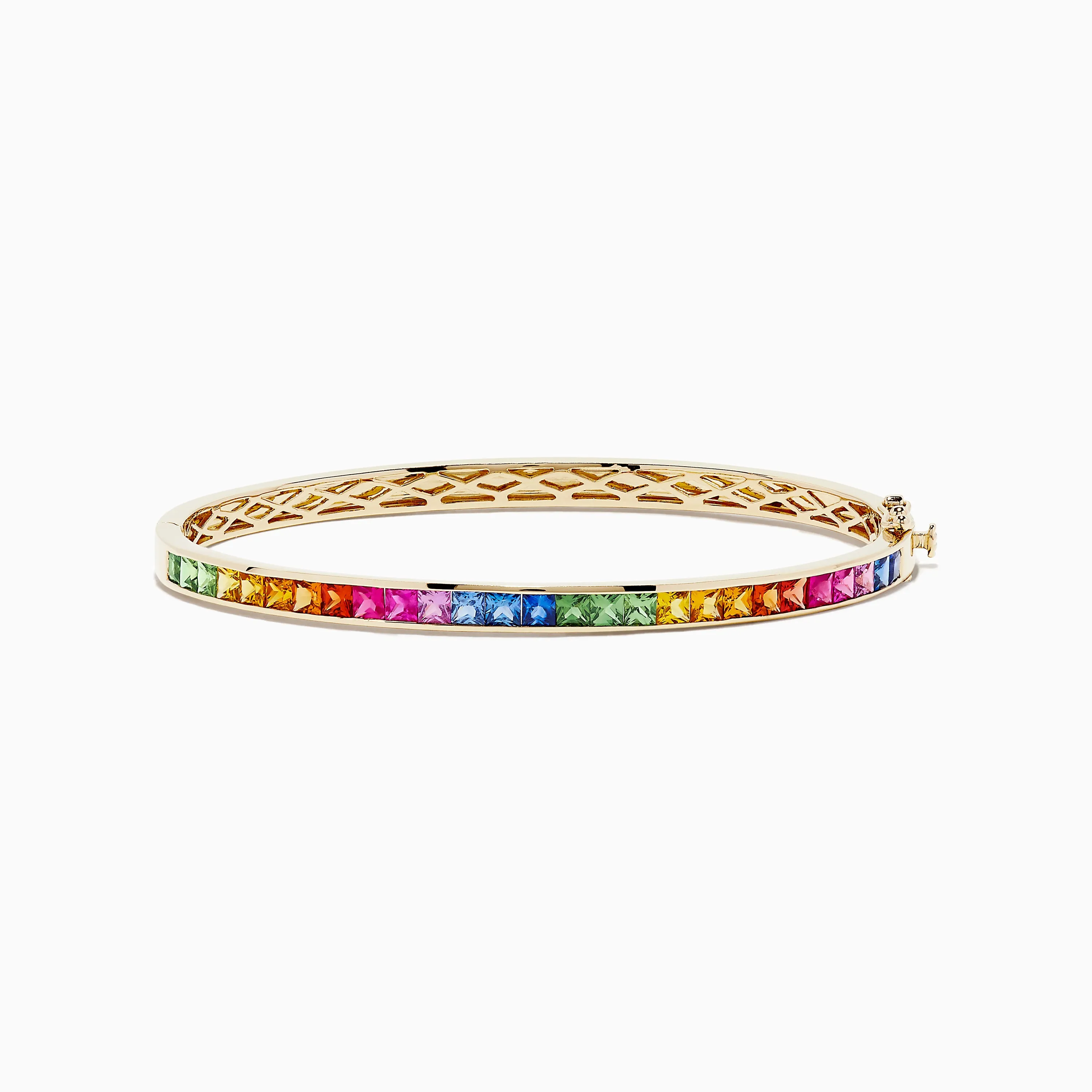 Watercolors 14K Yellow Gold Multi Sapphire Bangle sold by Effy