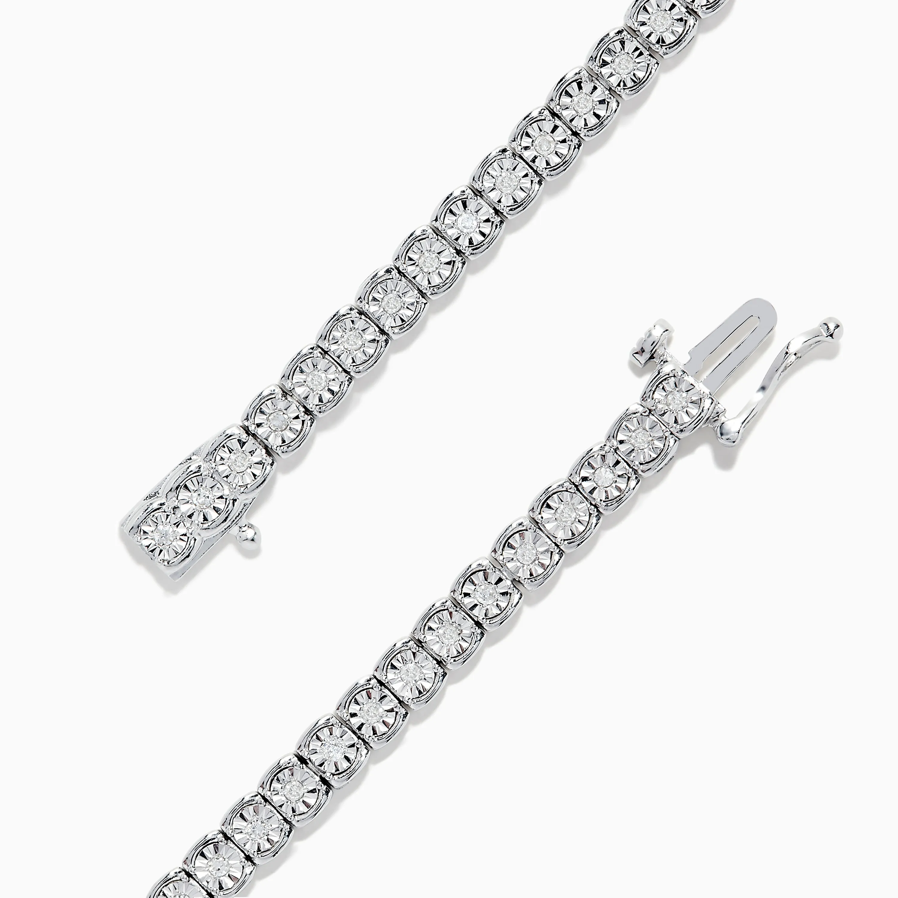 925 Sterling Silver Diamond Tennis Bracelet sold by Effy product image thumbnail 2