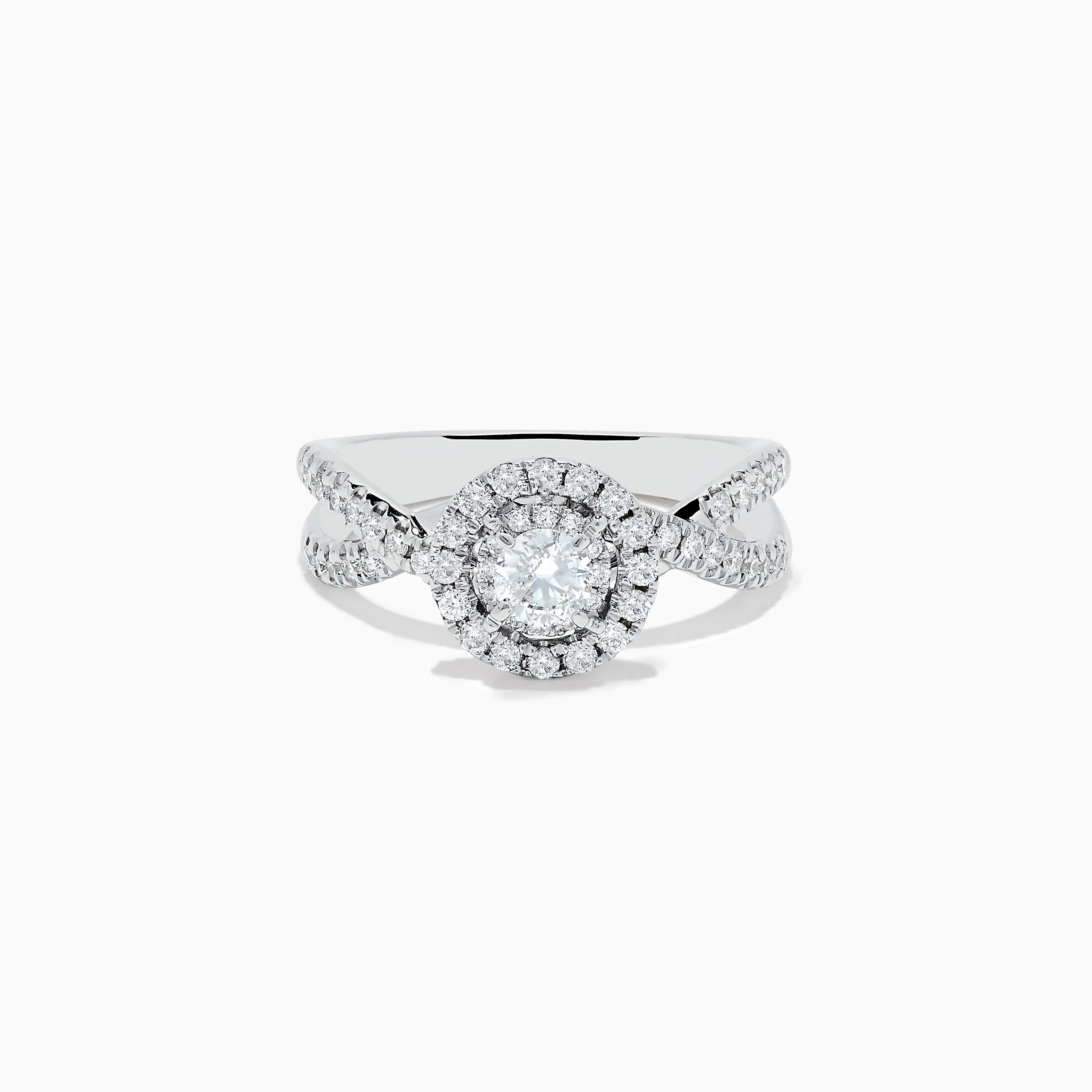 Pave Classica 14K White Gold Diamond Ring sold by Effy