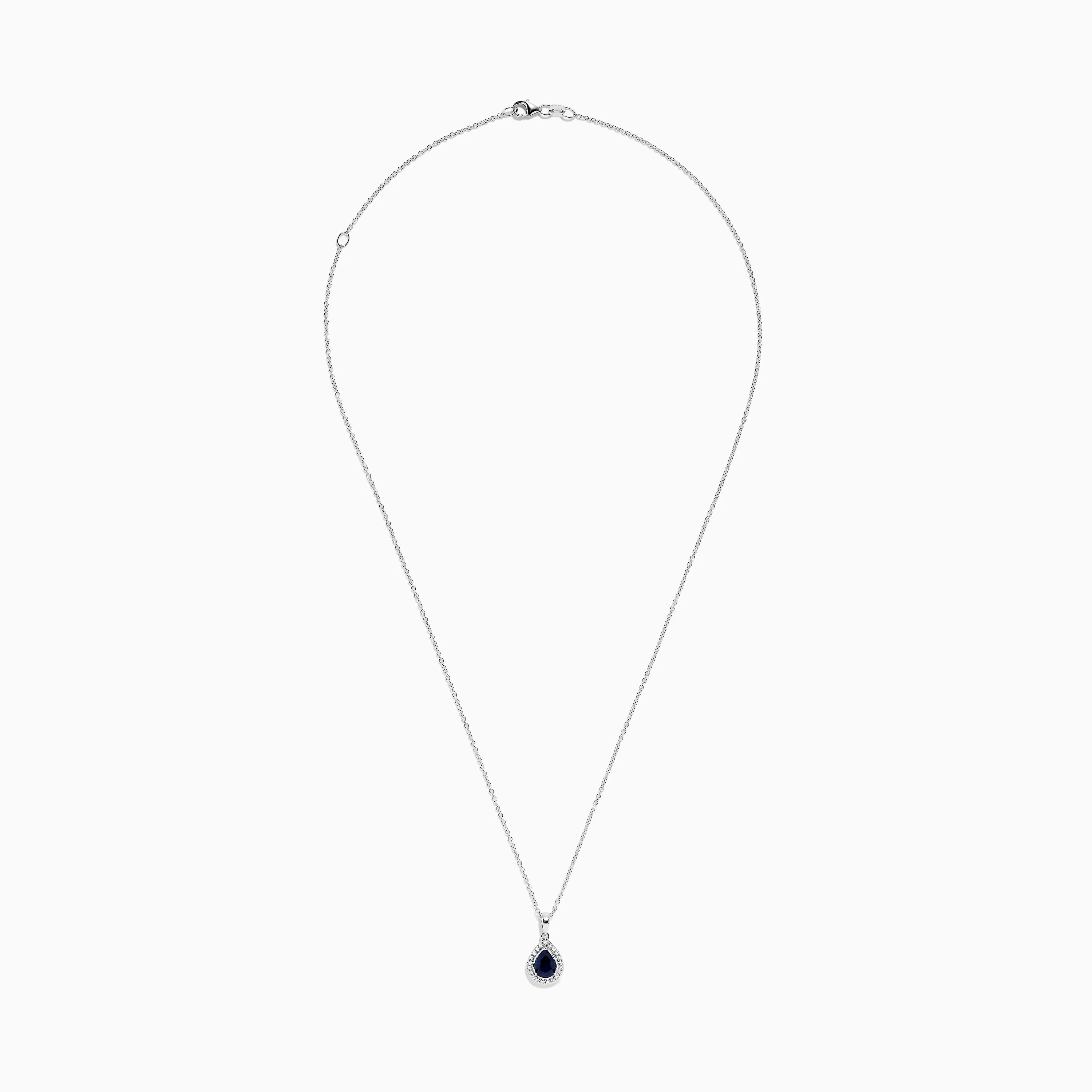 Royale Bleu 14K White Gold Sapphire and Diamond Pendant sold by Effy product image thumbnail 2