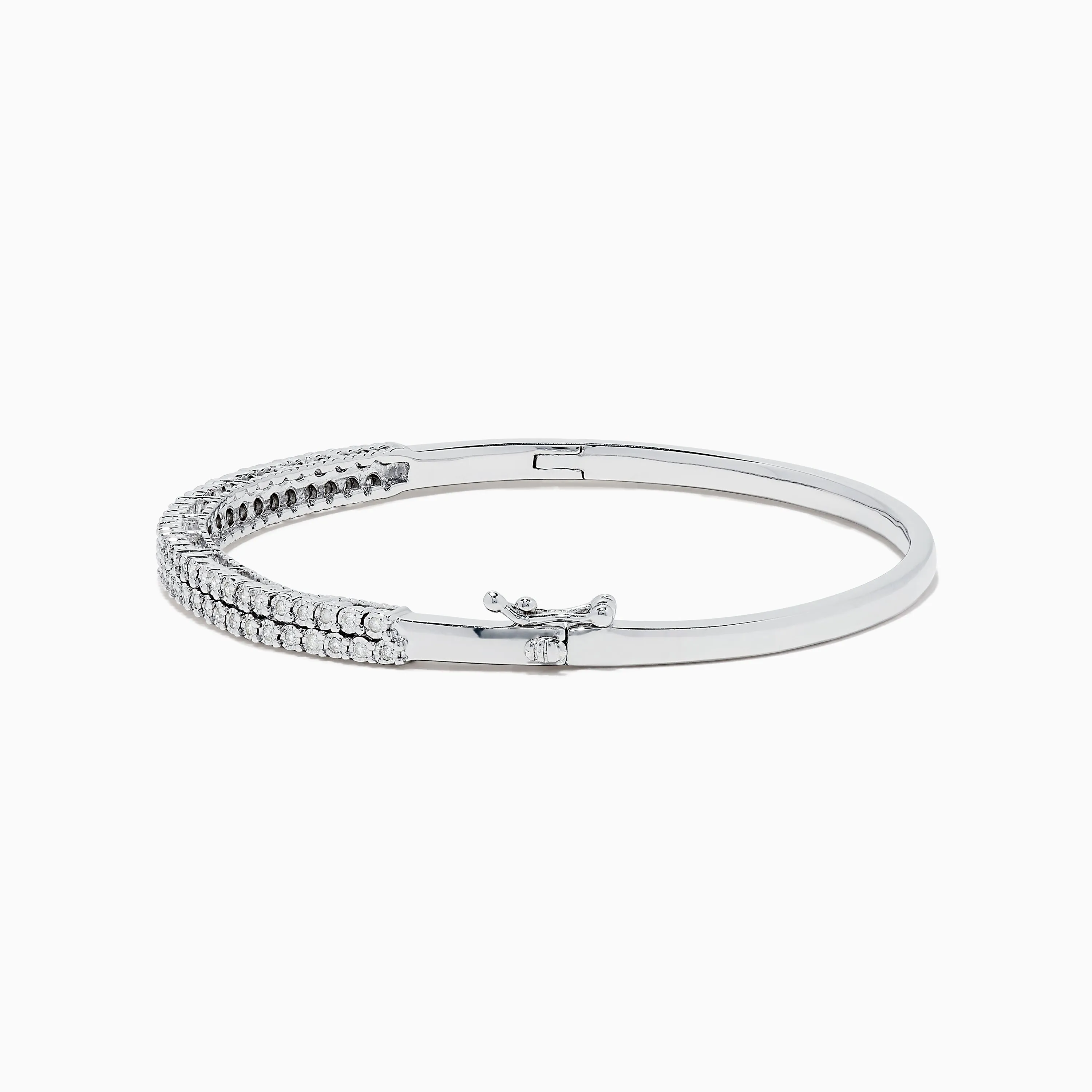 925 Sterling Silver Diamond Bangle sold by Effy product image thumbnail 2