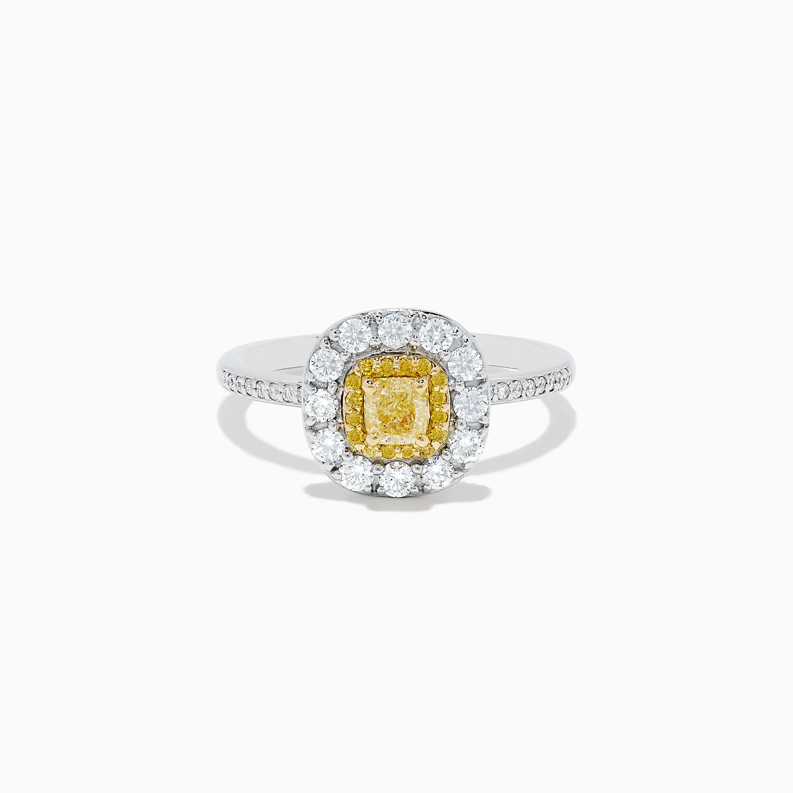 Canare 14K Two Tone Gold Yellow and White Diamond Ring sold by Effy