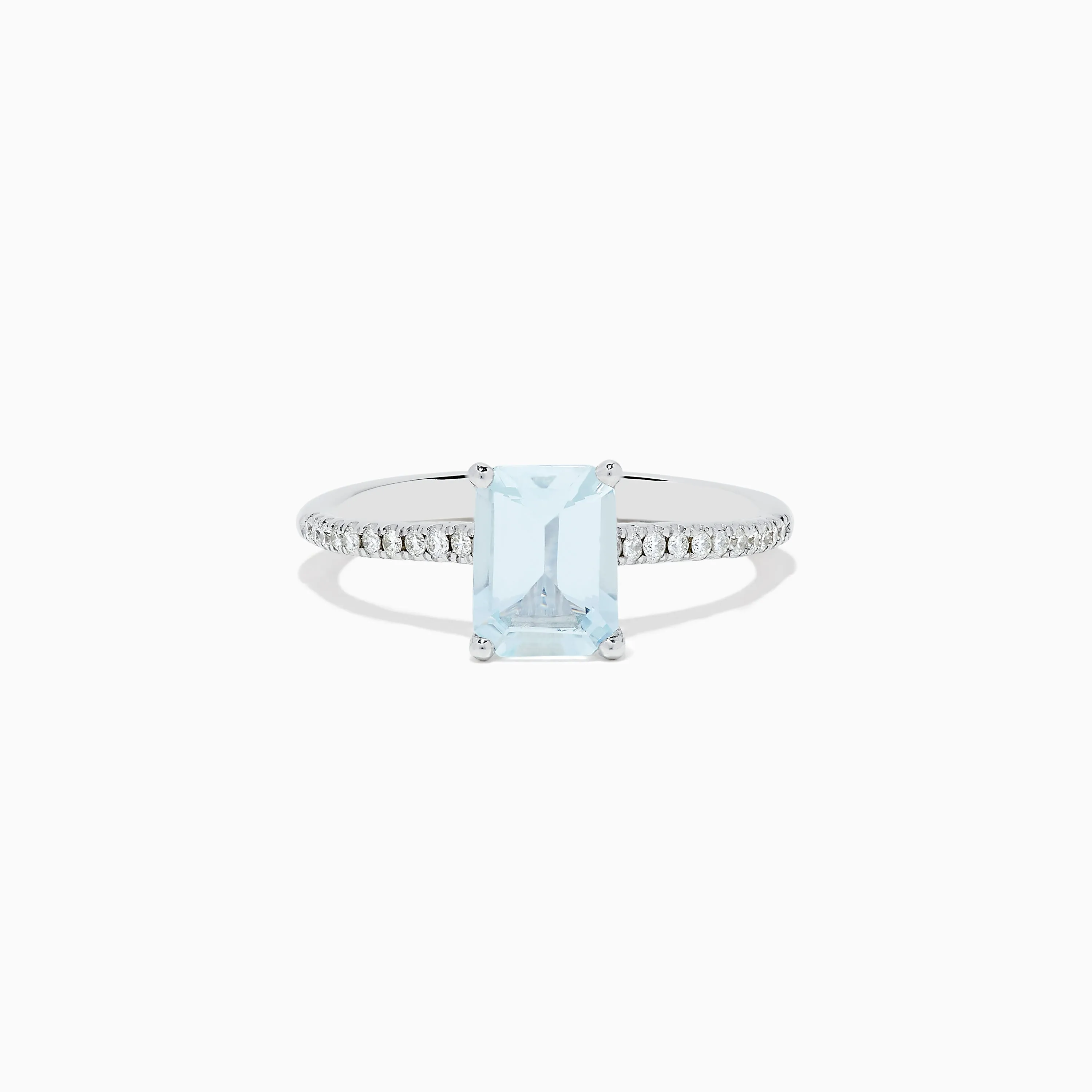 Aquarius 14K Gold Aquamarine and Diamond Ring Set sold by Effy product image thumbnail 3