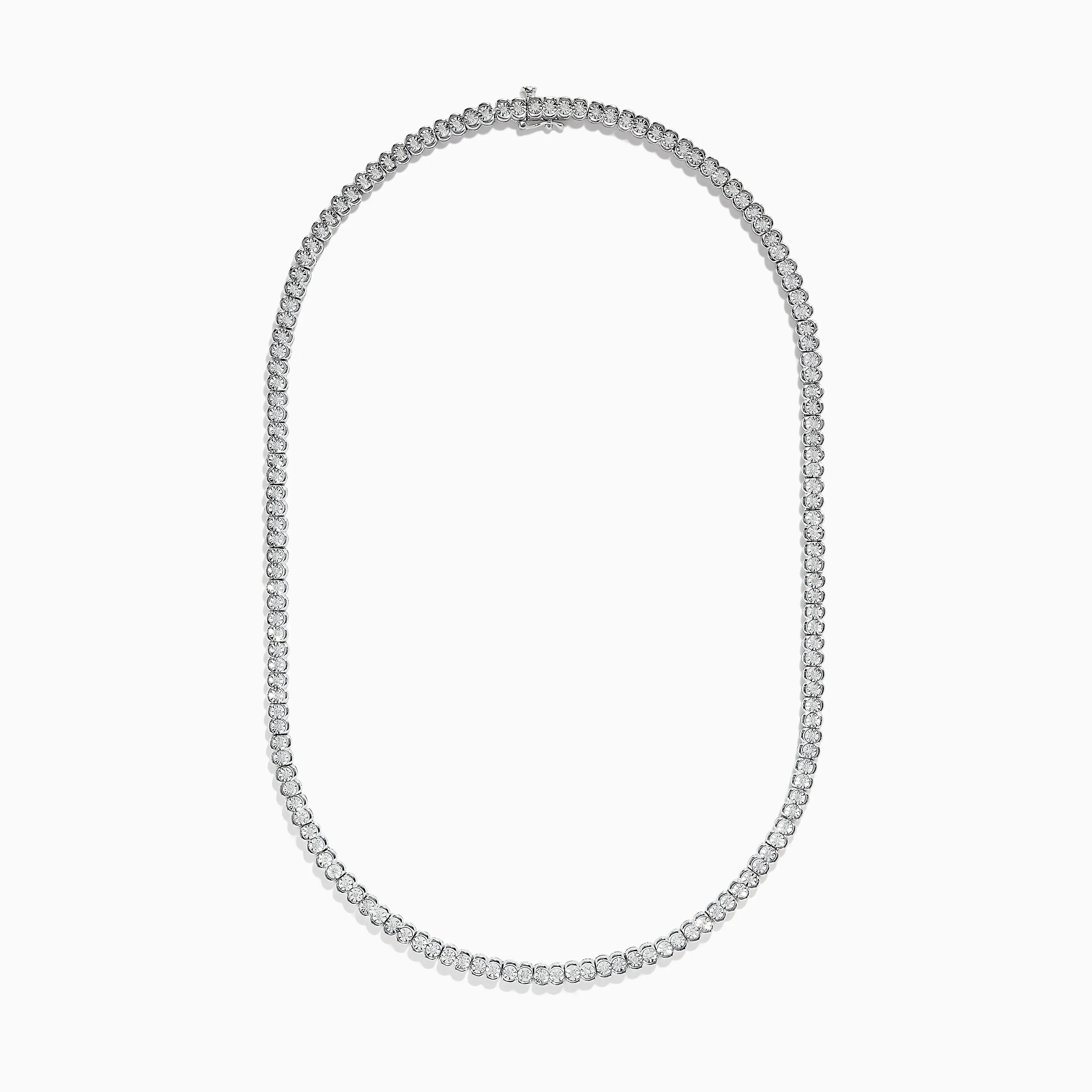 925 Sterling Silver Diamond Tennis Necklace sold by Effy product image thumbnail 2