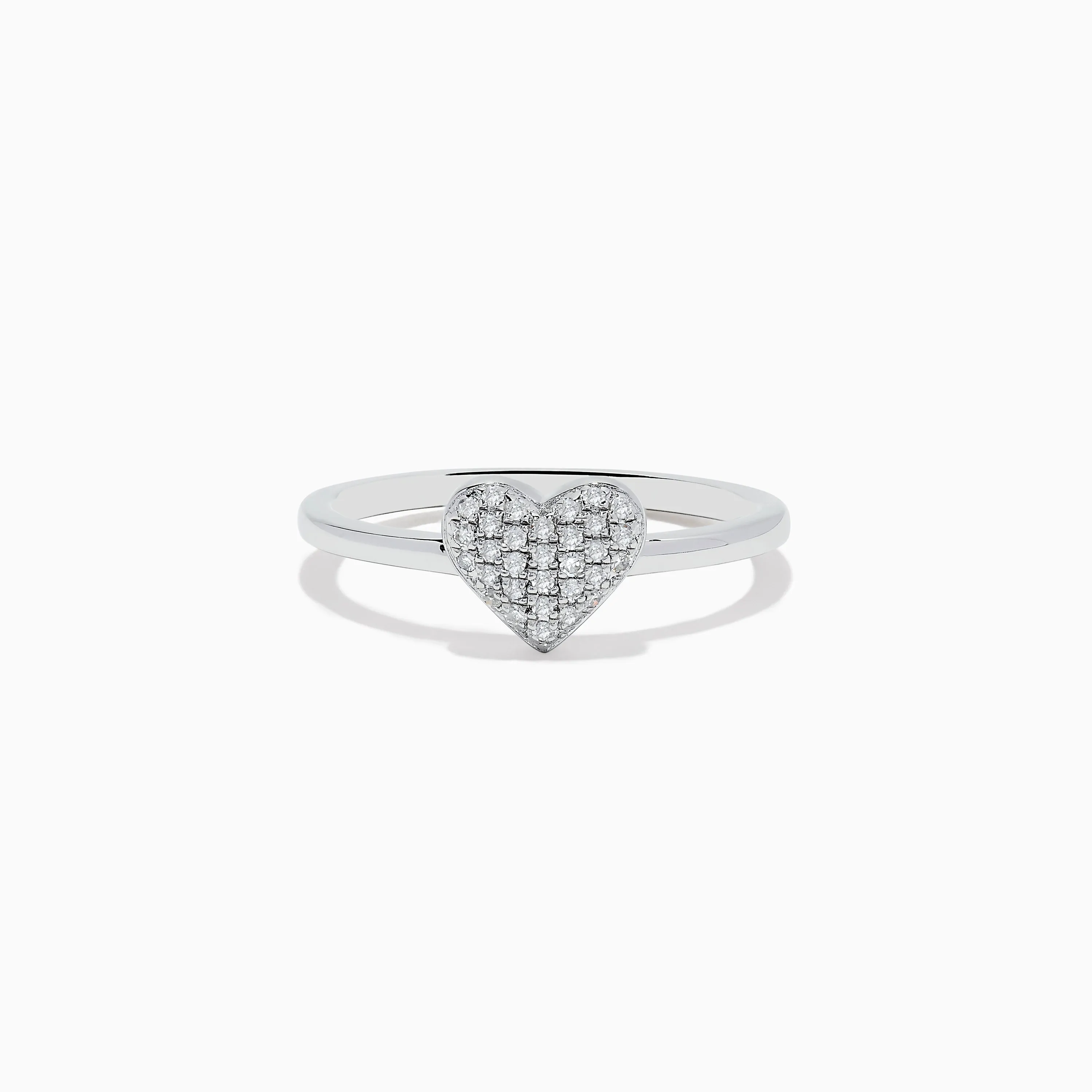 925 Sterling Silver Diamond Heart Ring sold by Effy
