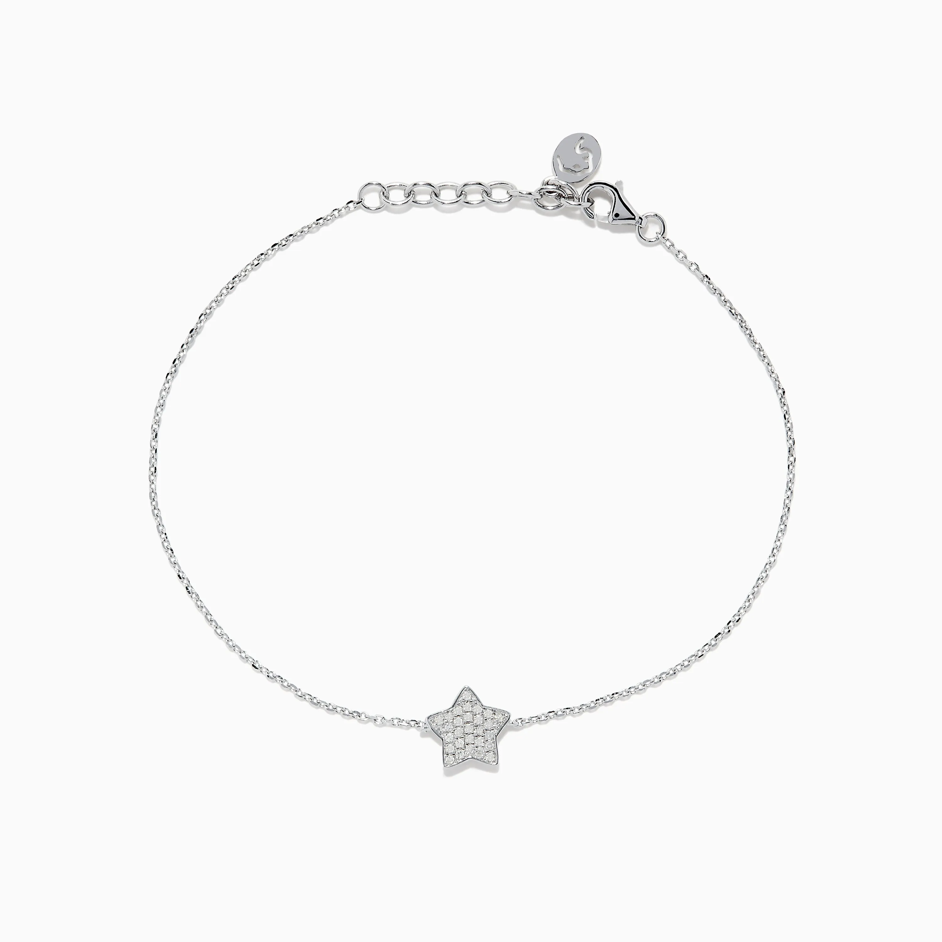925 Sterling Silver Diamond Star Bracelet sold by Effy