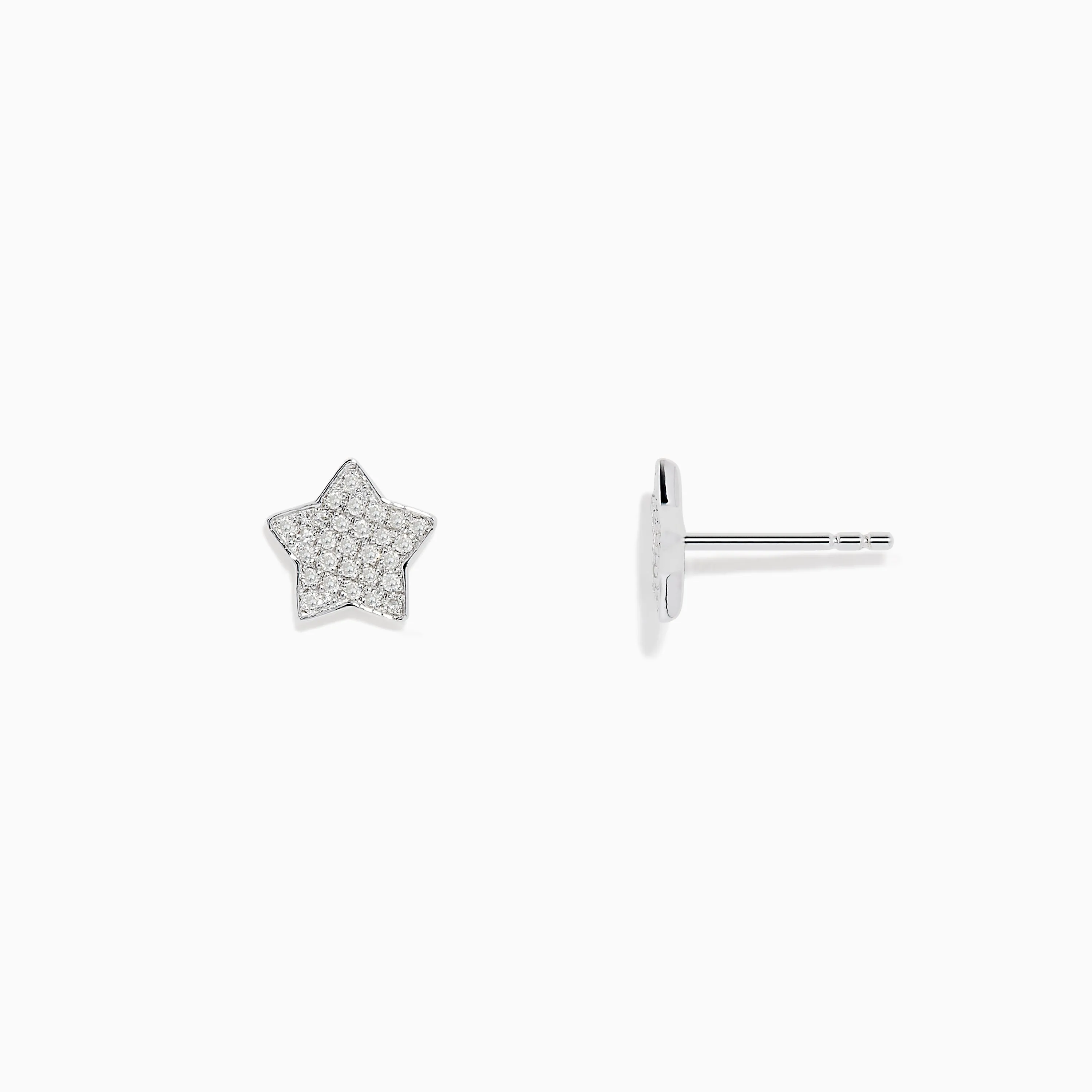 925 Sterling Silver Diamond Star Stud Earrings sold by Effy product image thumbnail 2