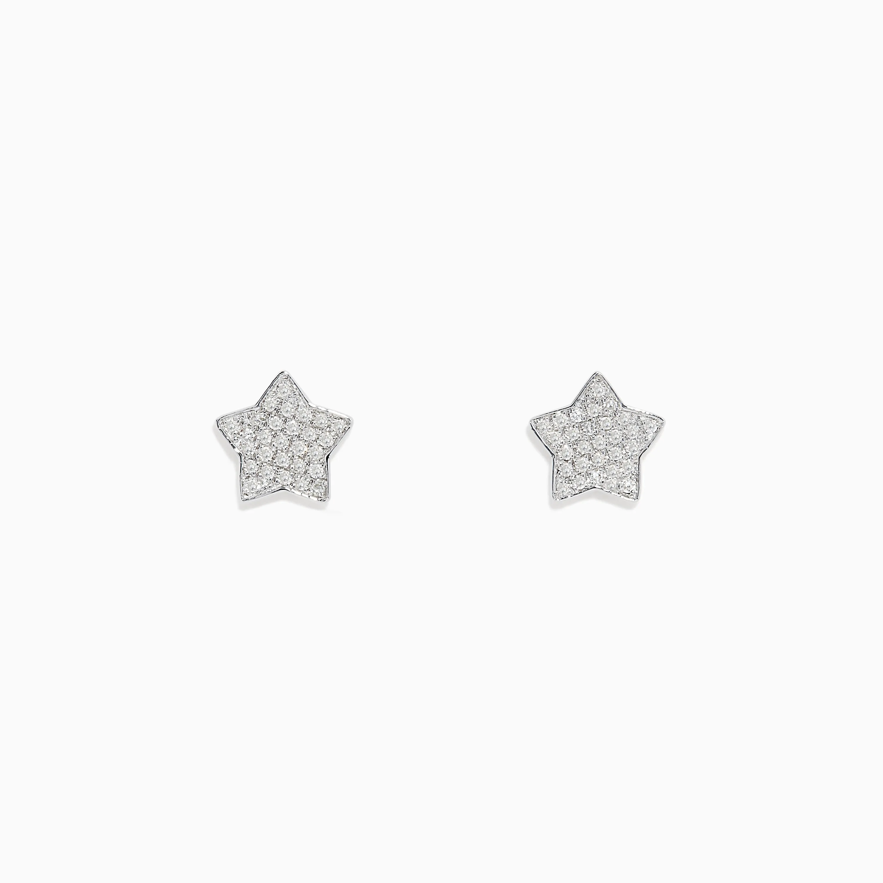 925 Sterling Silver Diamond Star Stud Earrings sold by Effy