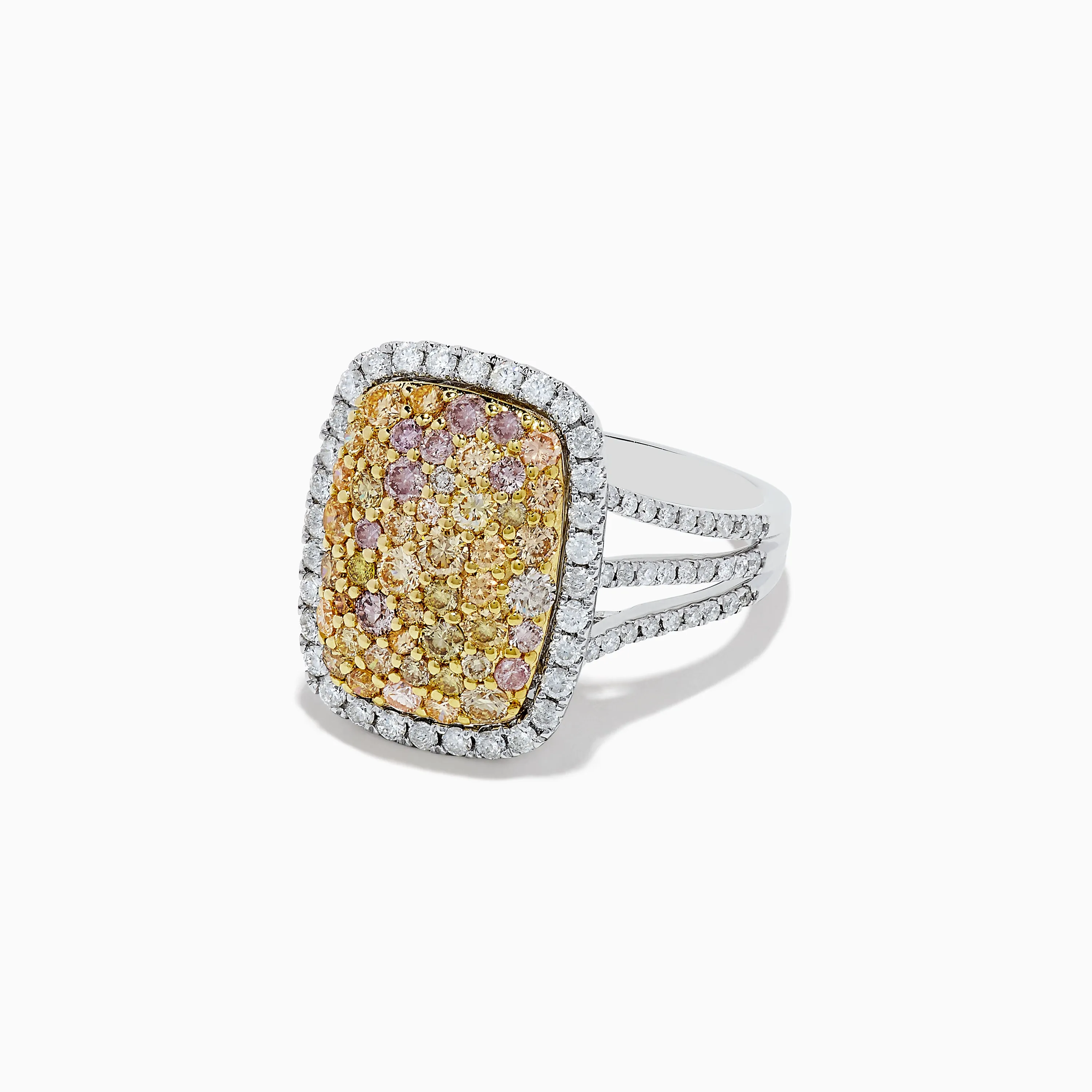 14K Two Tone Gold Yellow and White Diamond Ring, 1.60 TCW sold by Effy product image thumbnail 2
