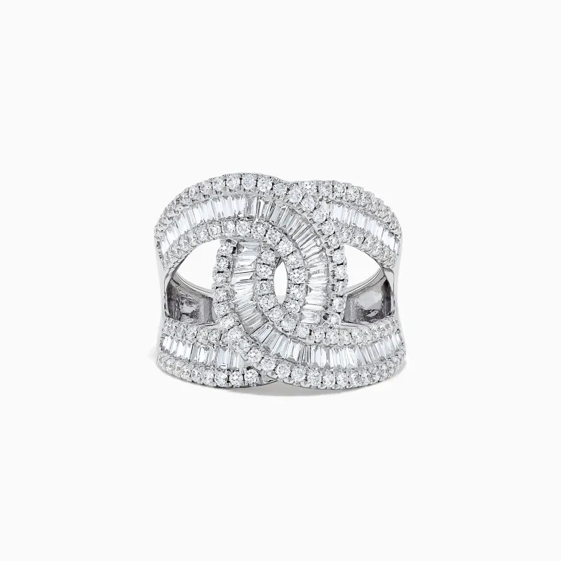 14K White Gold Diamond Ring, 1.42 TCW sold by Effy
