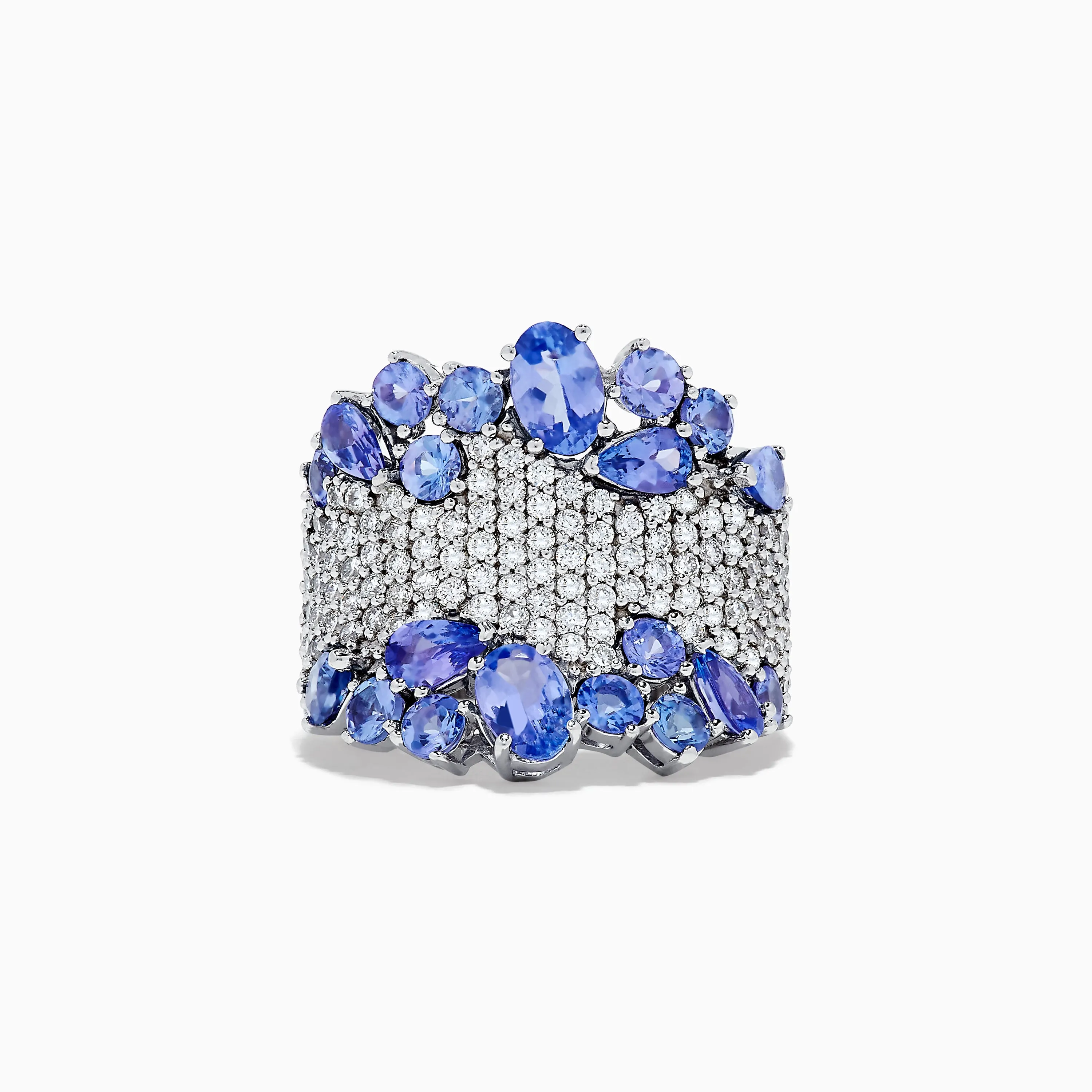 Nahla Siri 14K White Gold Tanzanite and Diamond Ring, 4.38 TCW sold by Effy