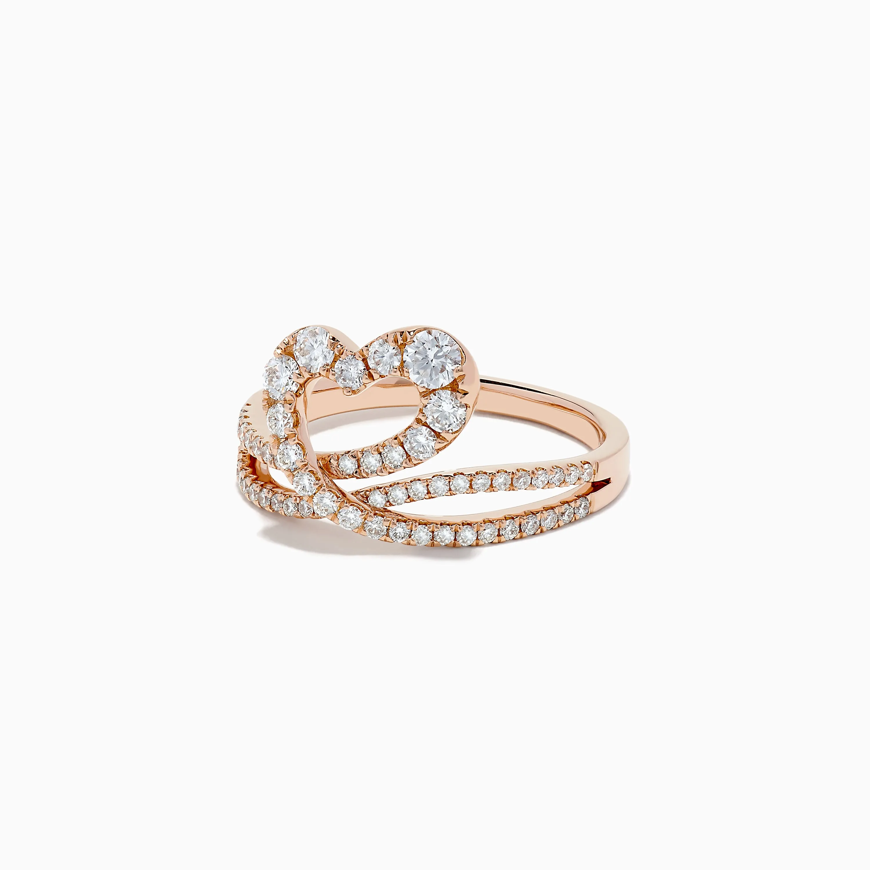 Pave Rose 14K Gold Diamond Heart Ring, 0.66 TCW sold by Effy product image thumbnail 2