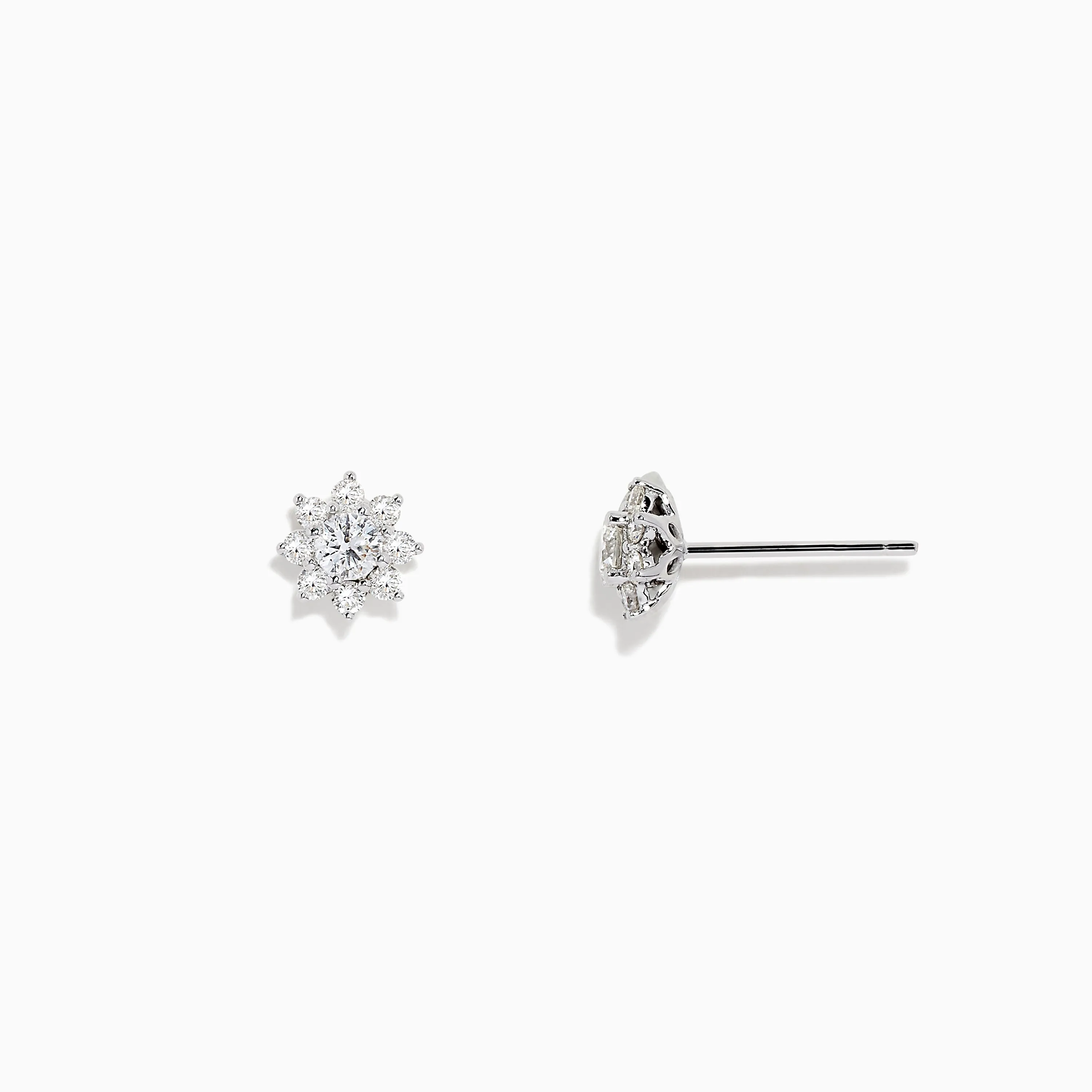 Bouquet 14K White Gold Diamond Flower Stud Earrings, 0.61 TCW sold by Effy product image thumbnail 2