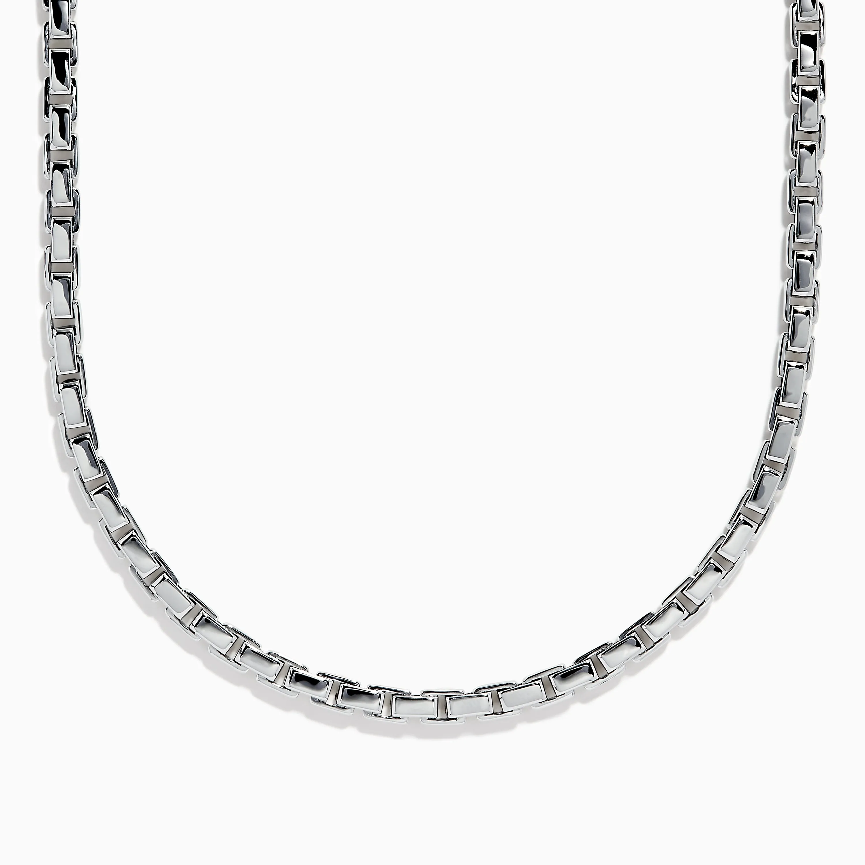 Men's Sterling Silver 22" Box Link Chain sold by Effy