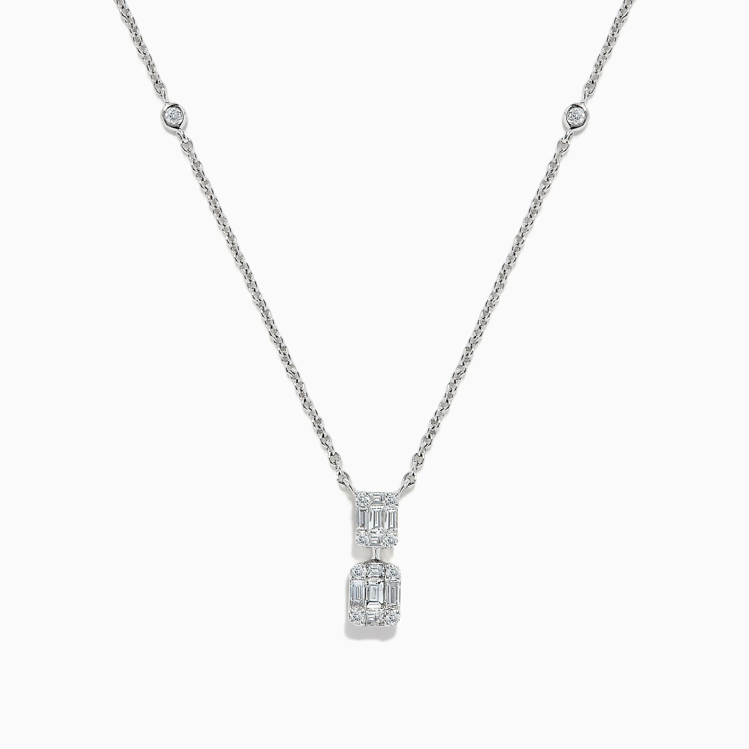 Classique 14K White Gold Diamond Necklace, 0.66 TCW sold by Effy