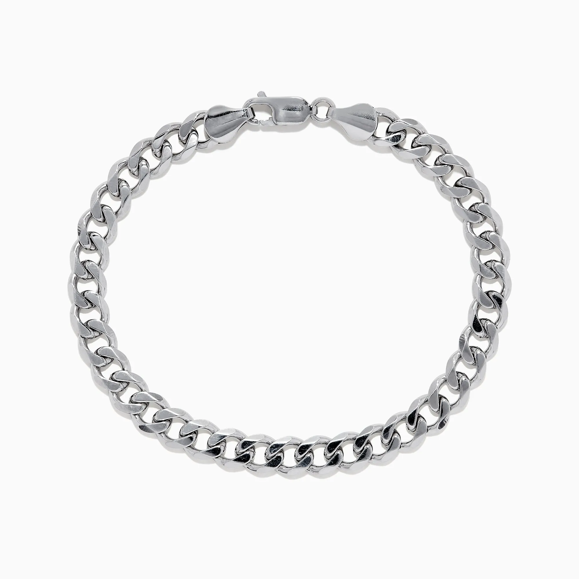 Men's 925 Sterling Silver Curb Chain Bracelet sold by Effy
