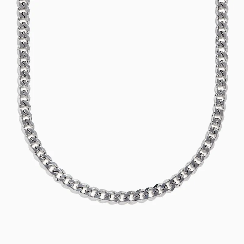 925 Sterling Silver Curb Chain Necklace sold by Effy
