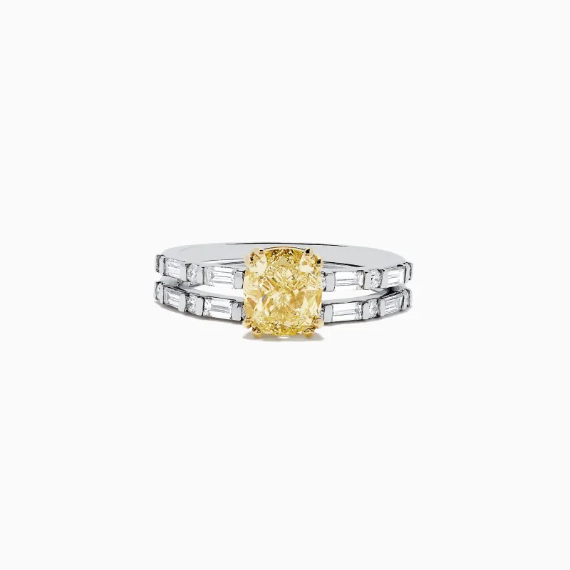 Canare 18K Gold Yellow Diamond Engagement & Wedding Ring Set, 2.57 TCW sold by Effy