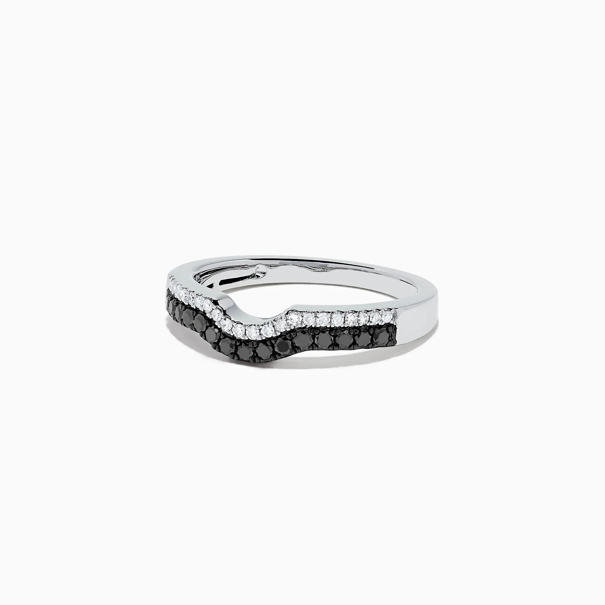 14K White Gold Black and White Diamond Ring, 0.32 TCW sold by Effy product image thumbnail 2