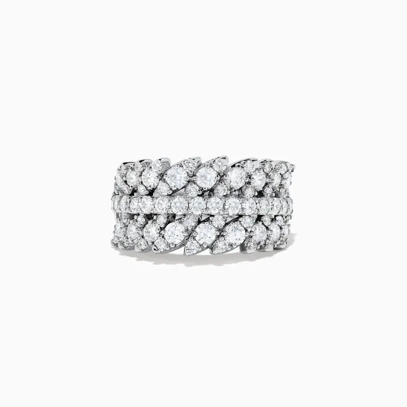 Pave Classica 14K White Gold Diamond Ring, 1.88 TCW sold by Effy