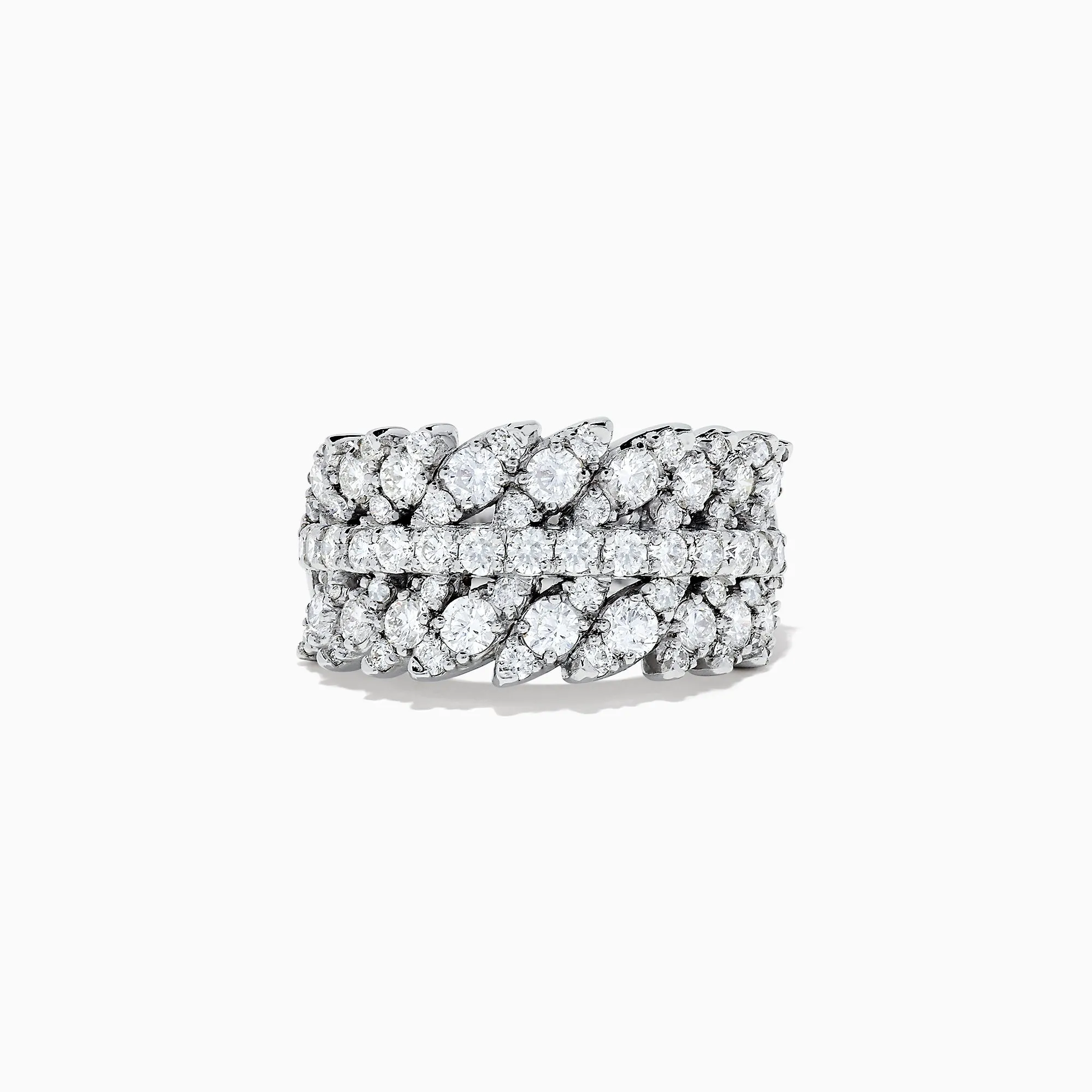 Pave Classica 14K White Gold Diamond Ring, 1.88 TCW sold by Effy