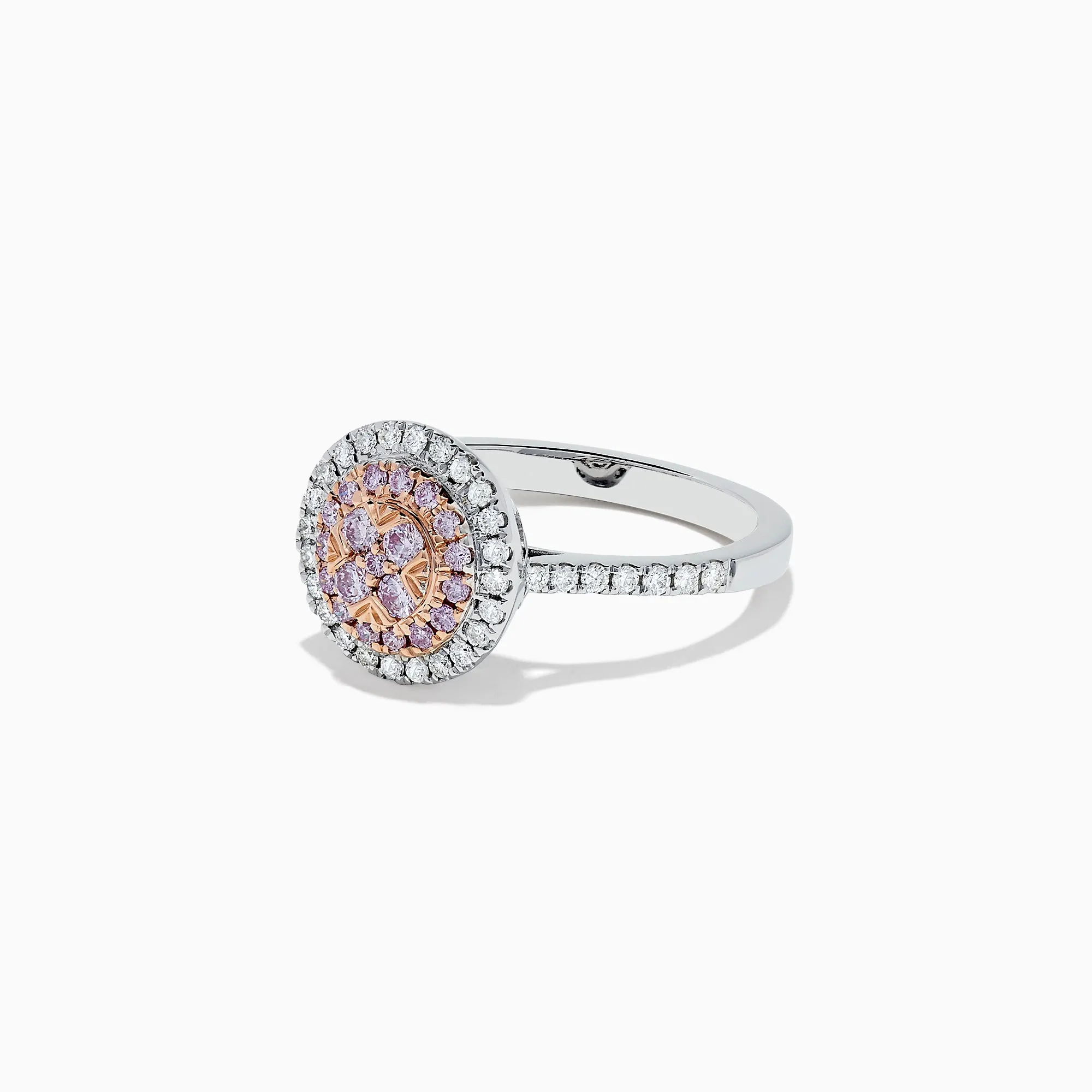 14K Two Tone Gold Pink and White Diamond Ring, 0.57 TCW sold by Effy product image thumbnail 2