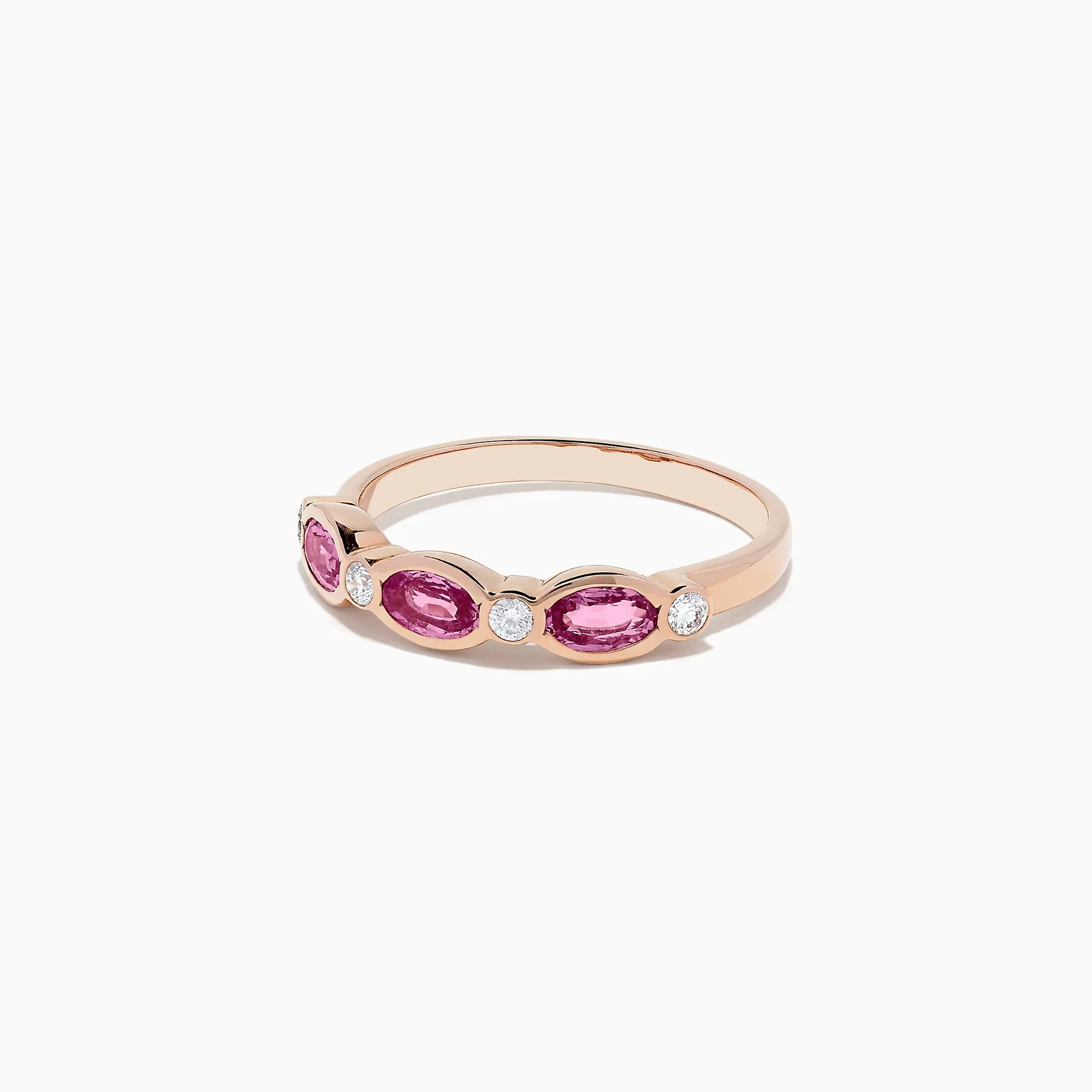 14K Rose Gold Pink Sapphire and Diamond Ring, 0.88 TCW sold by Effy product image thumbnail 2