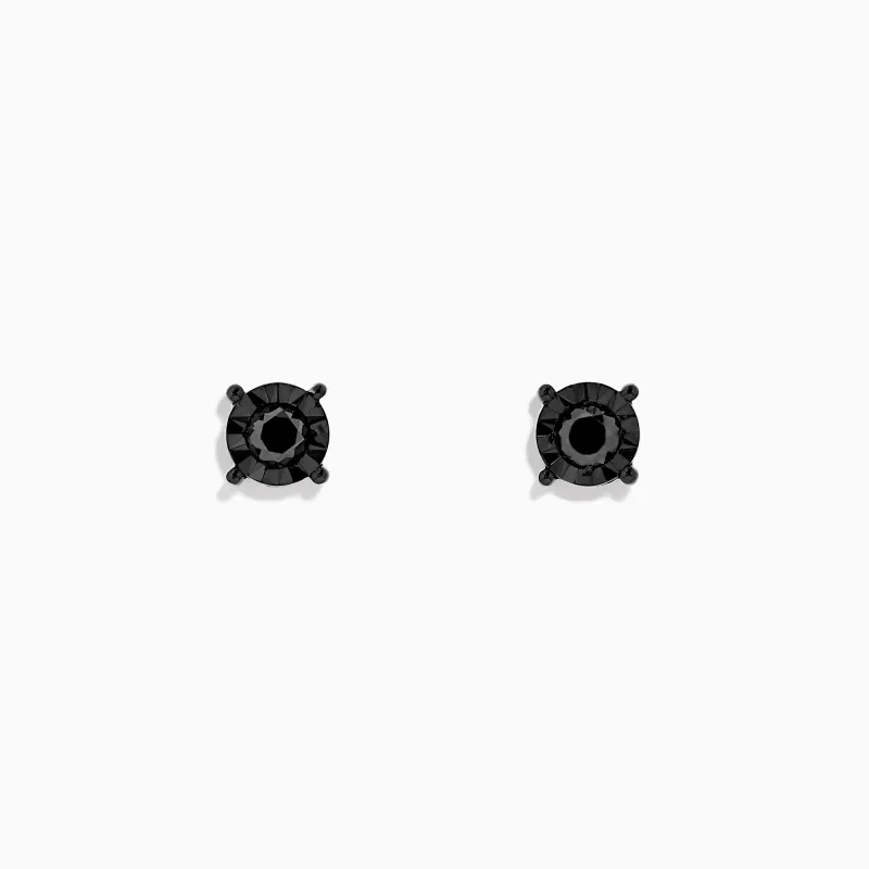 14K White Gold Black Diamond Stud Earrings, 0.49 TCW sold by Effy