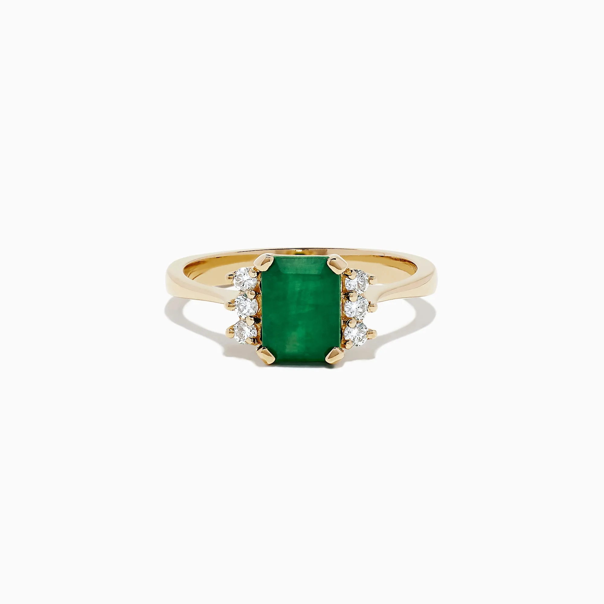 Brasilica 14K Yellow Gold Emerald and Diamond Ring, 1.57 TCW sold by Effy