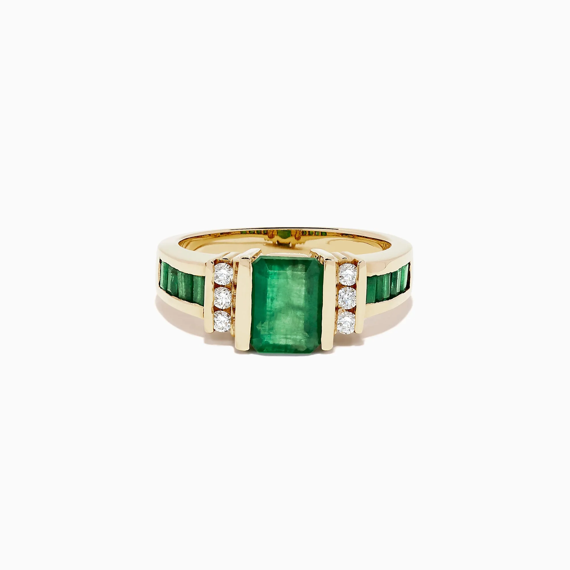 Brasilica 14K Yellow Gold Emerald and Diamond Ring, 2.26 TCW sold by Effy