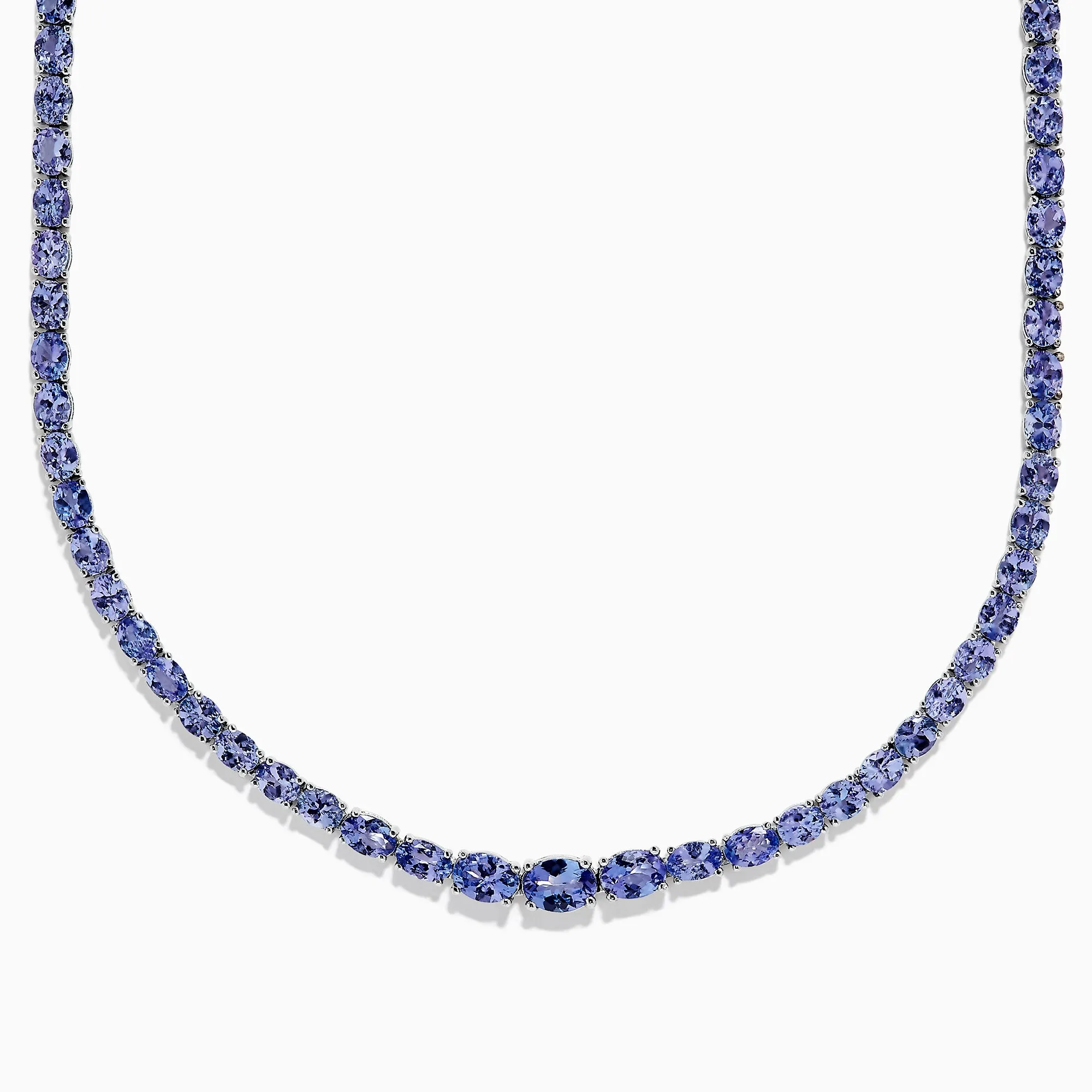 Nahla Siri Sterling Silver Tanzanite Necklace, 27.69 TCW sold by Effy