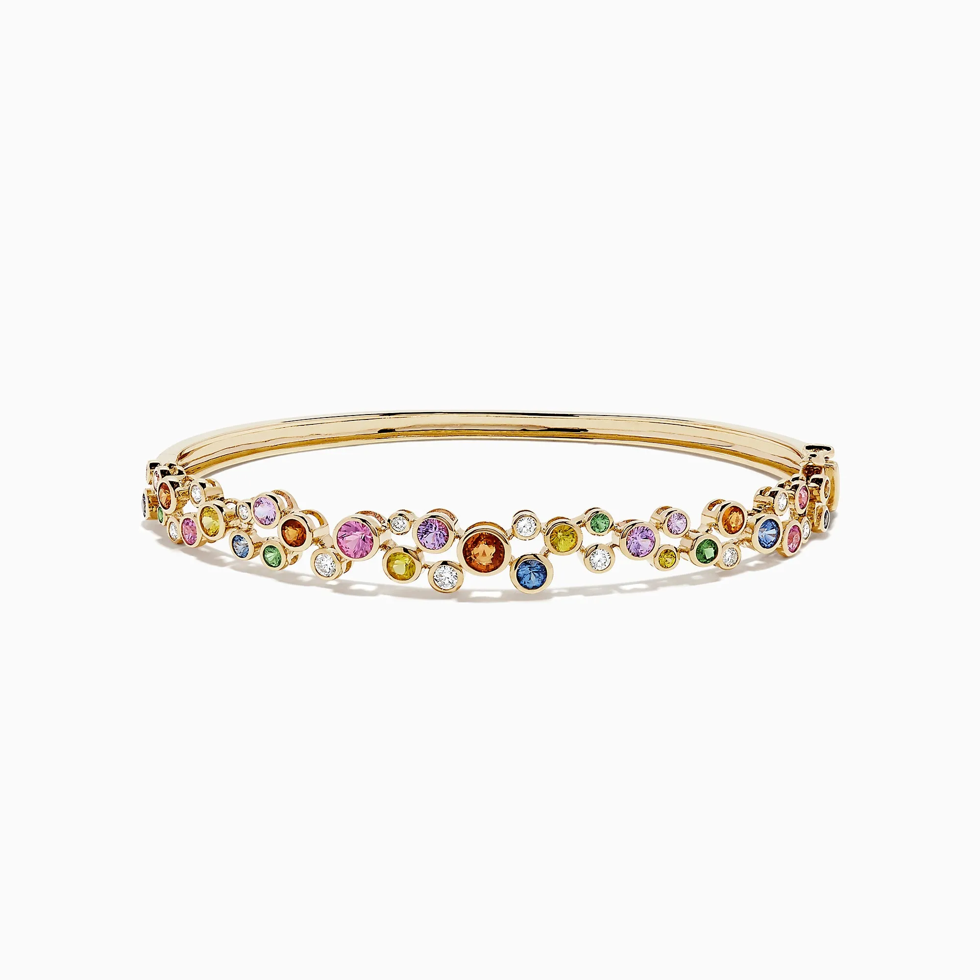 Watercolors 14K Gold Multi Sapphire and Diamond Bangle, 2.80 TCW sold by Effy