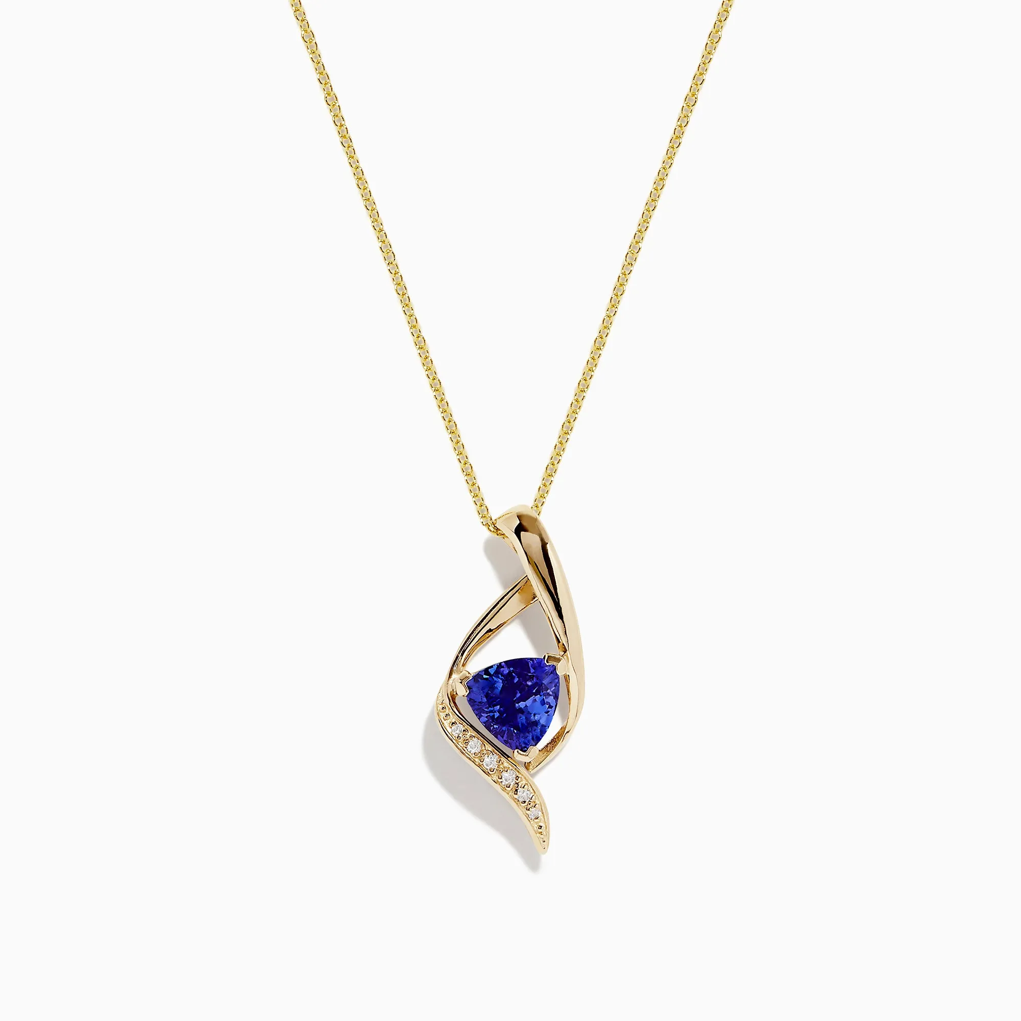 Nahla Siri 14K Gold Tanzanite and Diamond Pendant, 1.46 TCW sold by Effy