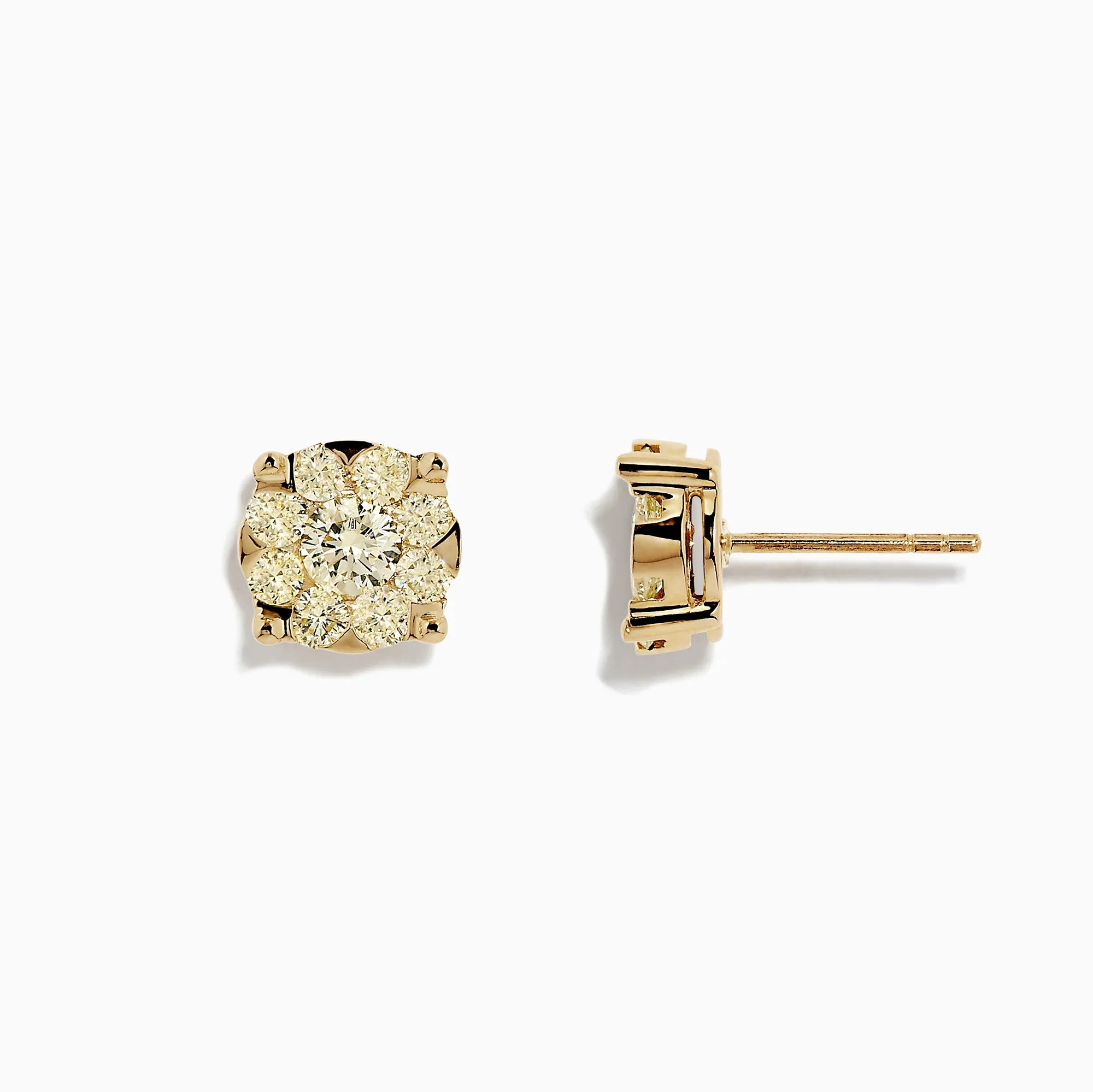 Canare 14K Yellow Gold Yellow Diamond Bouquet Earrings, 1.41 TCW sold by Effy product image thumbnail 2