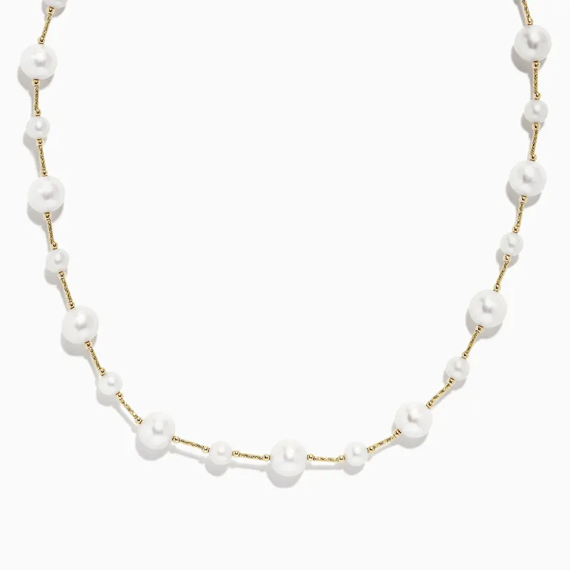 14K Yellow Gold Pearl Necklace sold by Effy