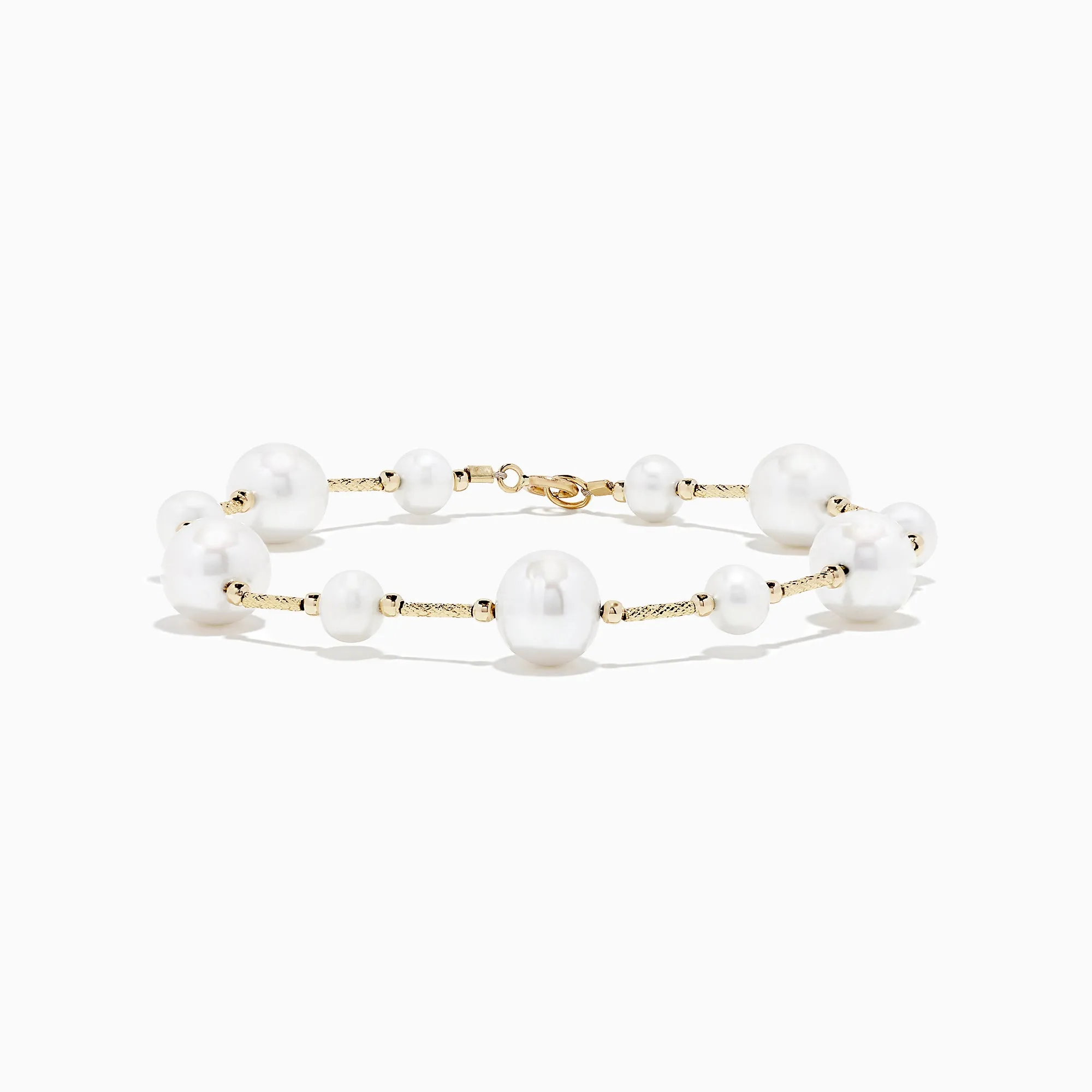 14K Yellow Gold Pearl Station Bracelet sold by Effy
