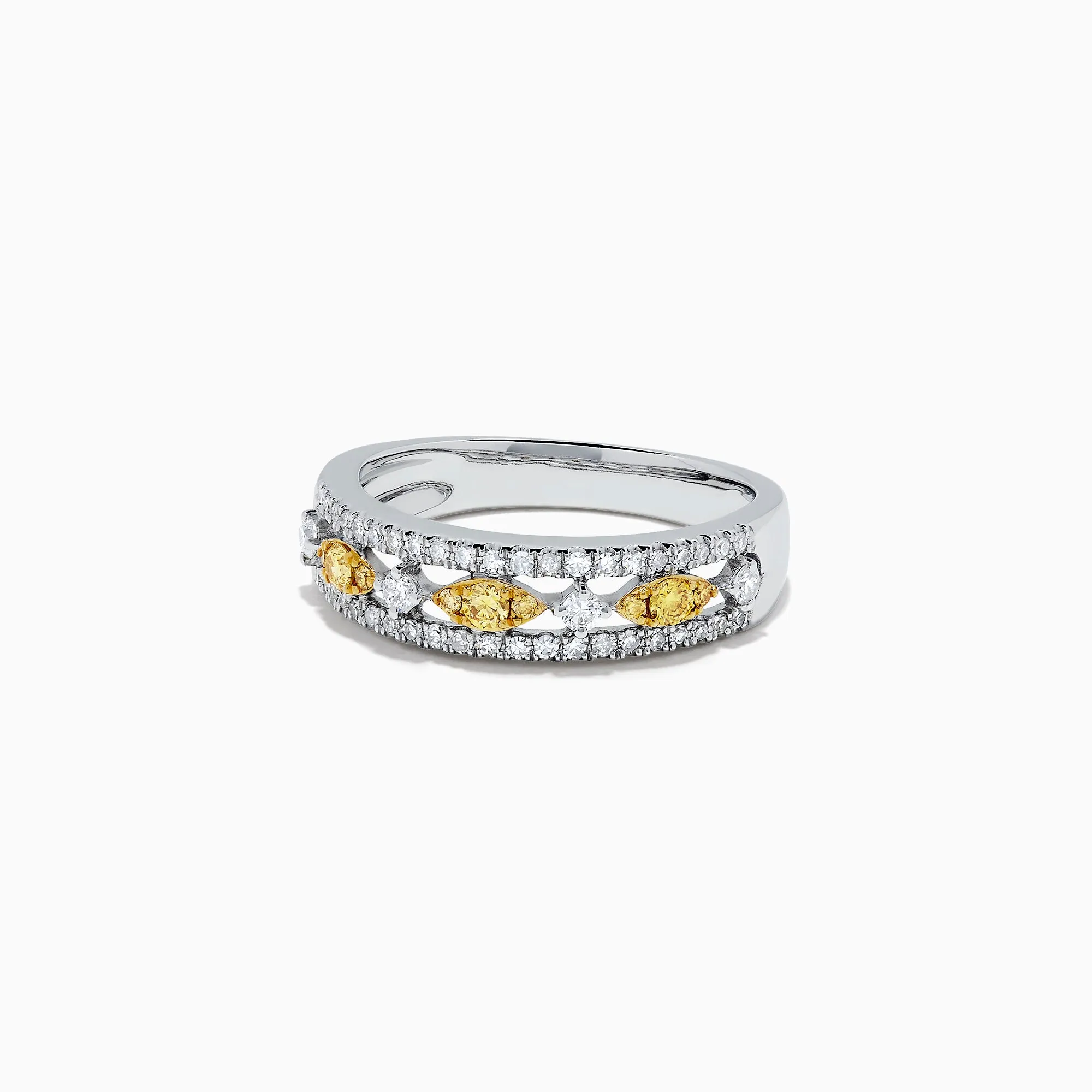 Canare 14K White Gold Yellow and White Diamond Ring, 0.42 TCW sold by Effy product image thumbnail 2