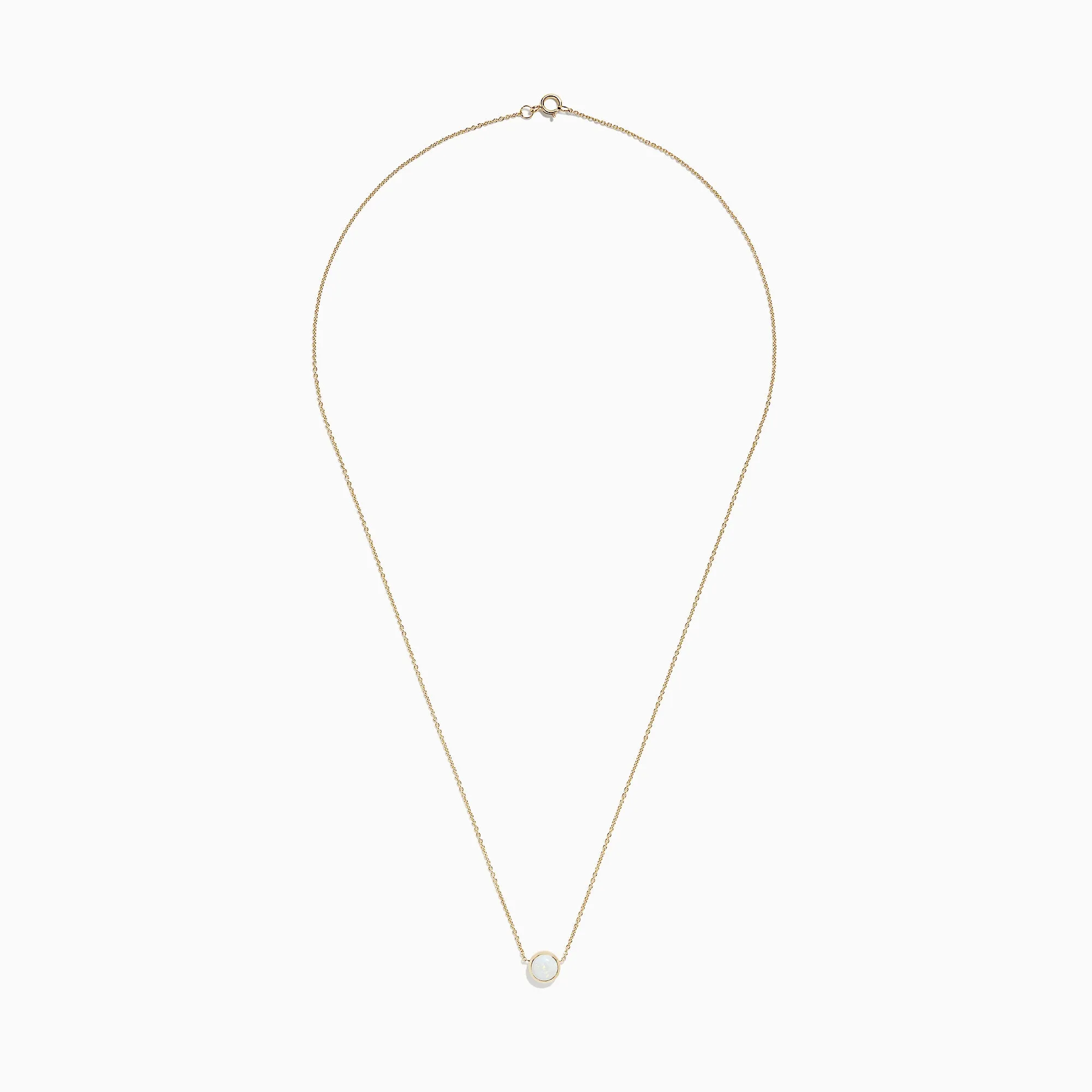 Aurora 14K Yellow Gold Bezel Set Opal Necklace, 0.55 TCW sold by Effy product image thumbnail 2