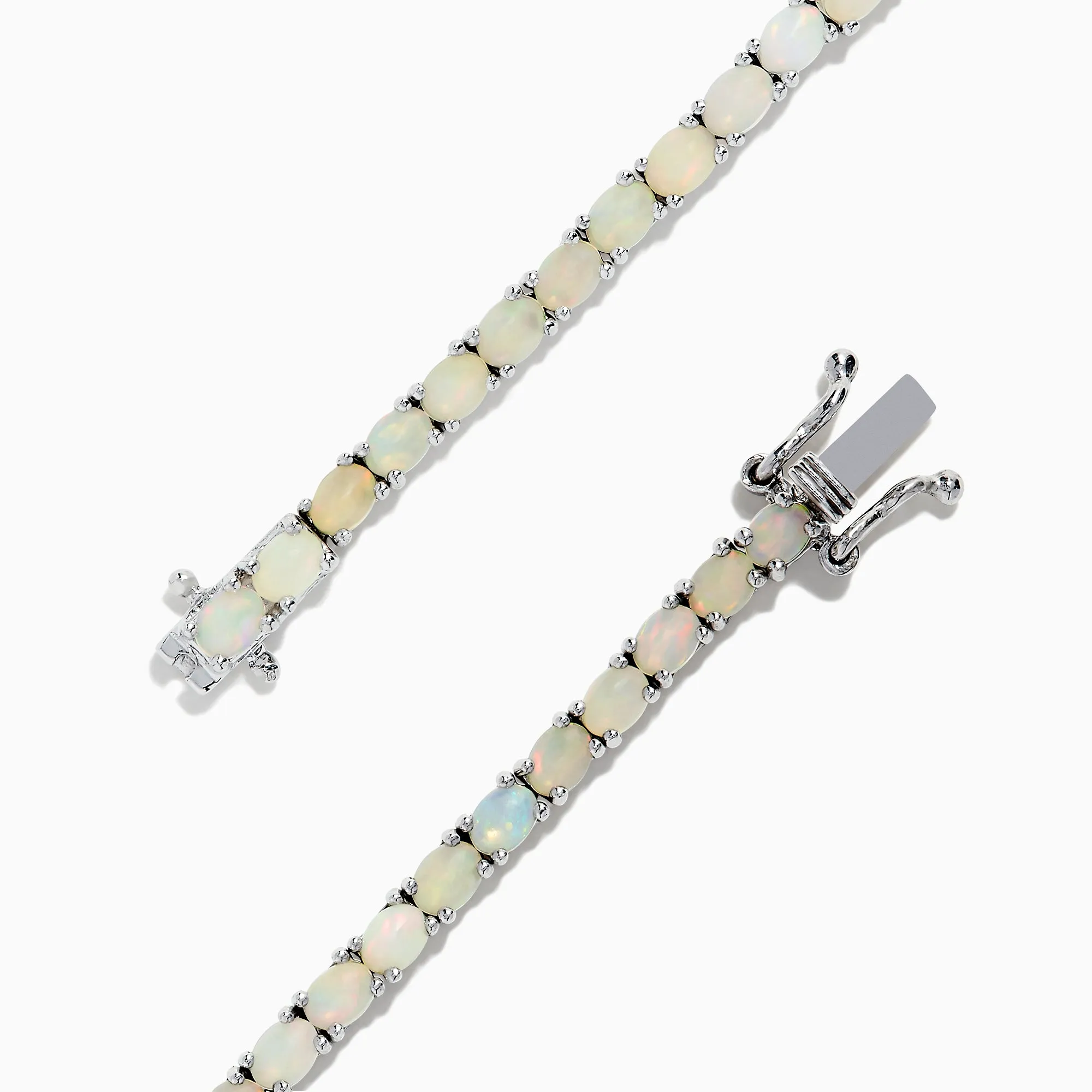 925 Sterling Silver Opal Tennis Bracelet, 4.50 TCW sold by Effy product image thumbnail 2