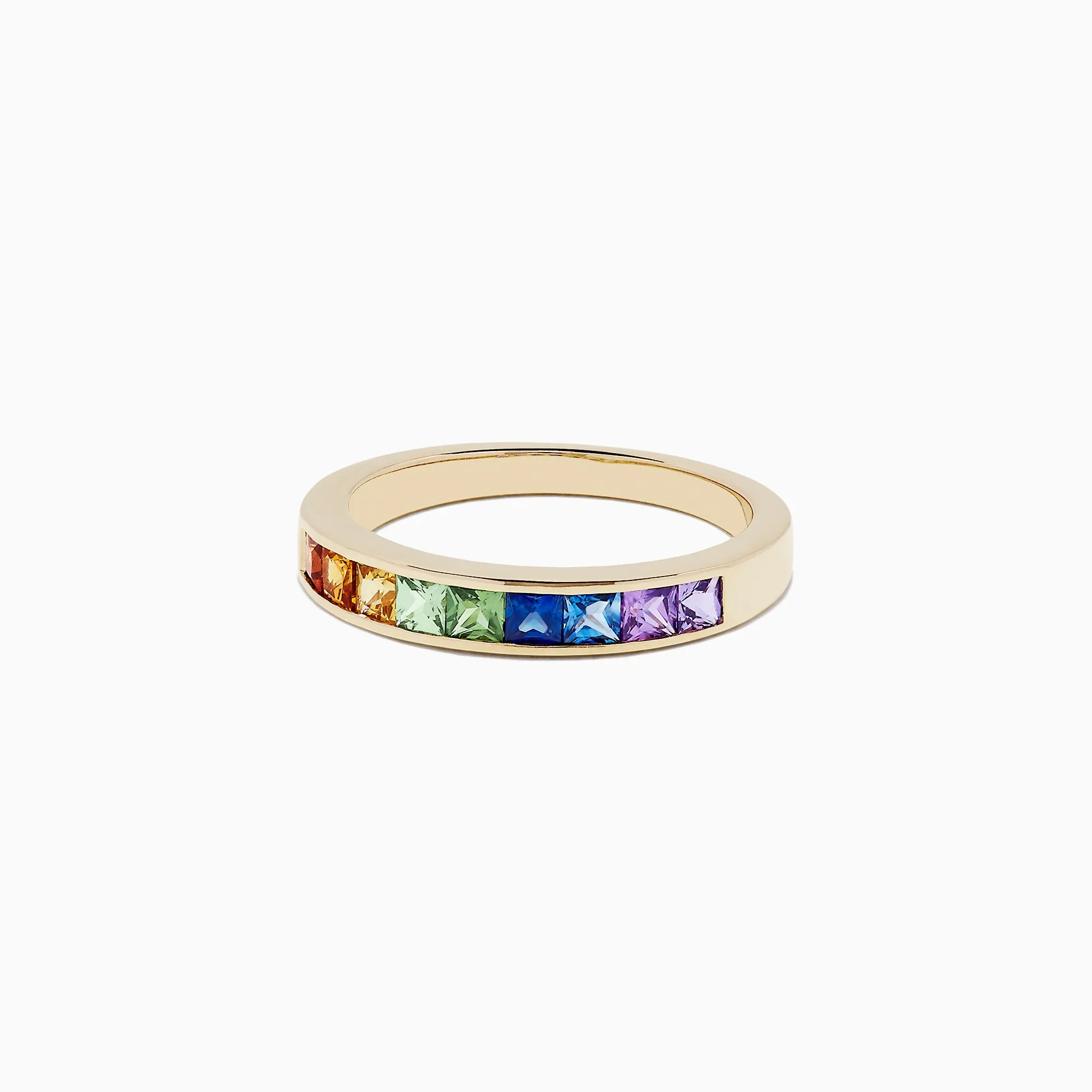 Watercolors 14K Yellow Gold Channel Set Multi Sapphire Ring, 0.86 TCW sold by Effy product image thumbnail 2