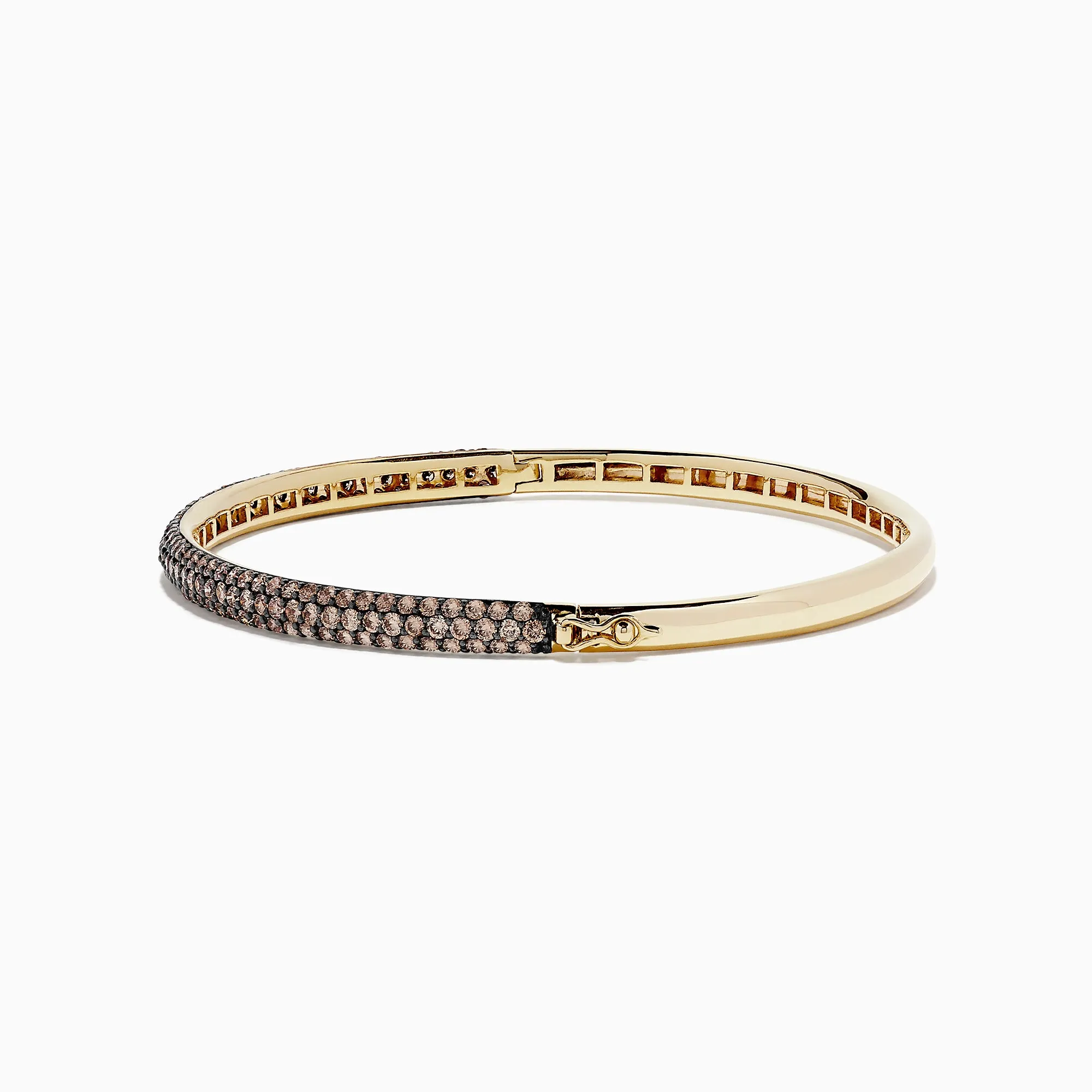 14K Yellow Gold Espresso Diamond Pave Bangle, 3.12 TCW sold by Effy product image thumbnail 2