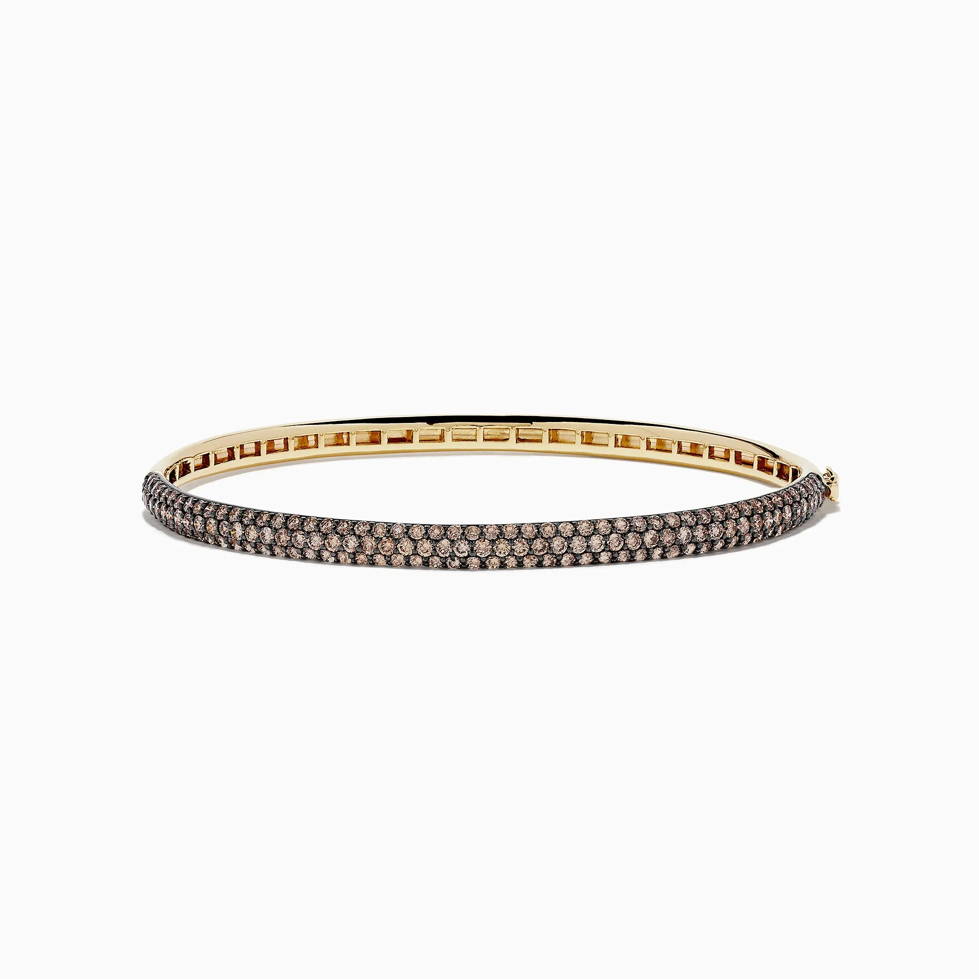 14K Yellow Gold Espresso Diamond Pave Bangle, 3.12 TCW sold by Effy